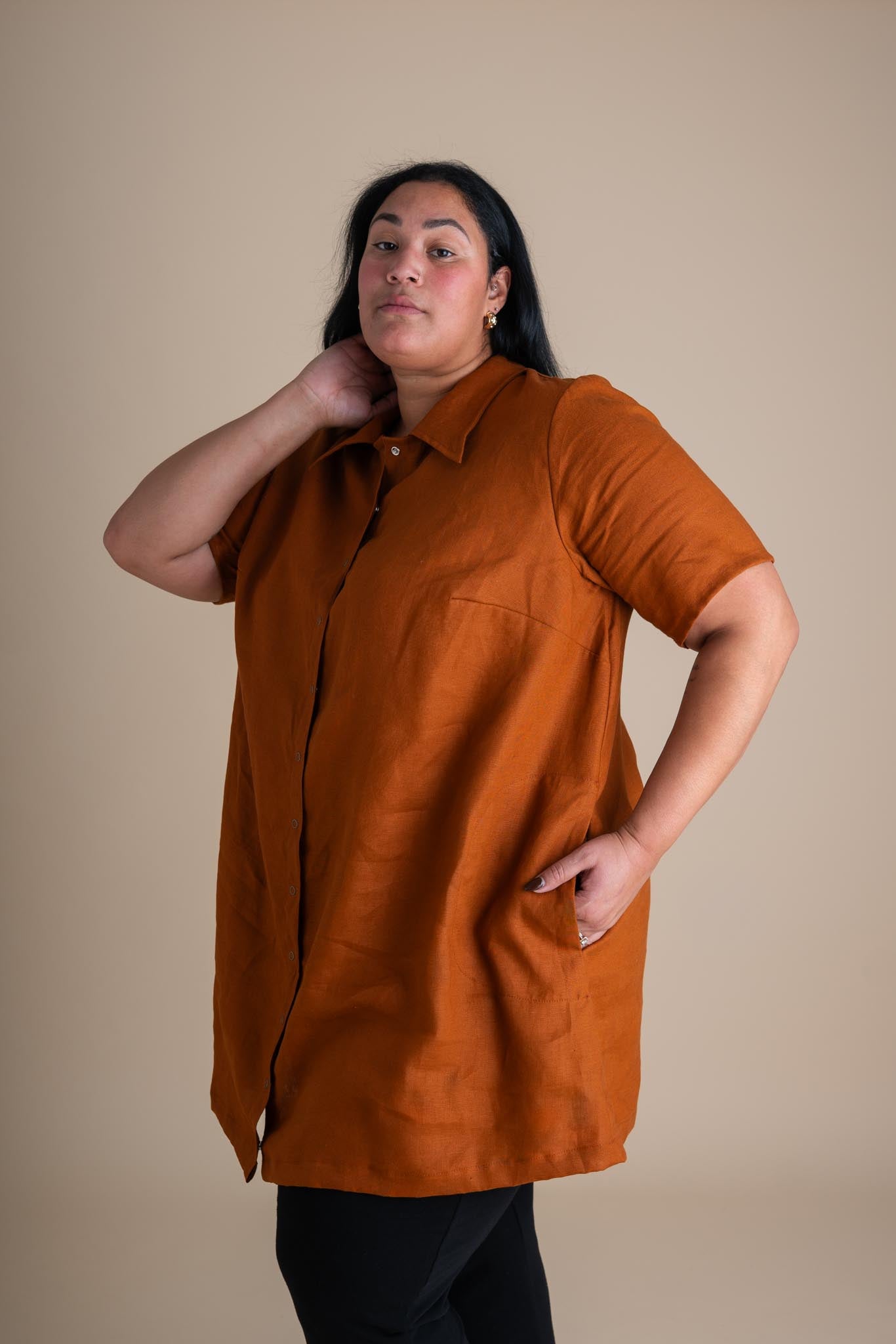 Revolution Dress (Updated) in Rust XXS