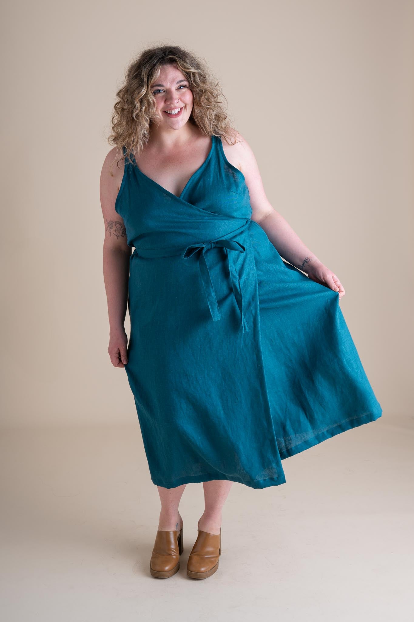 Rove Dress in Peacock