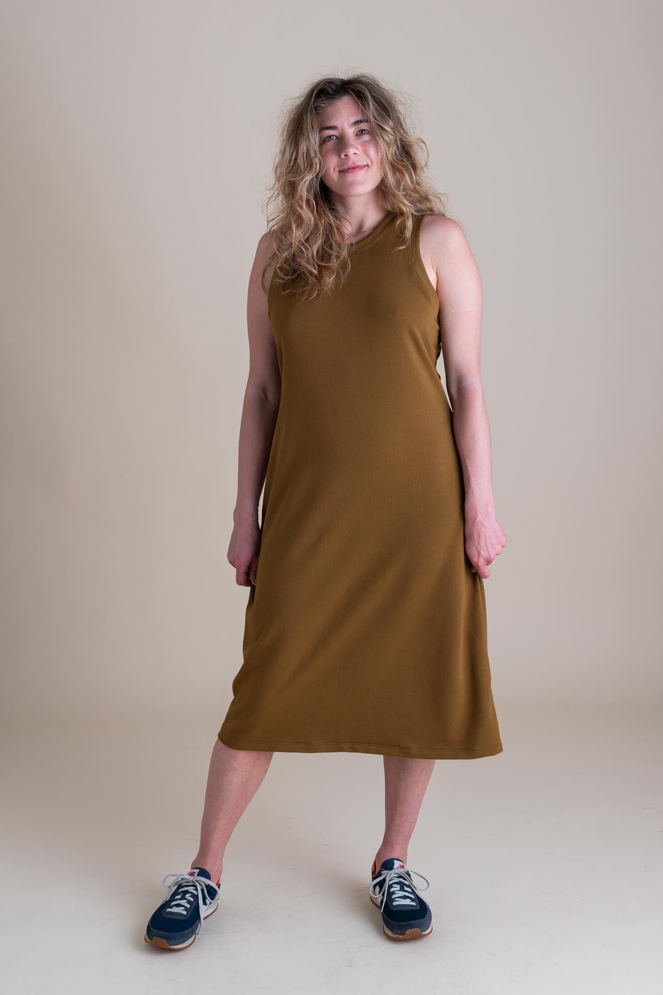 Serena Dress in Almond
