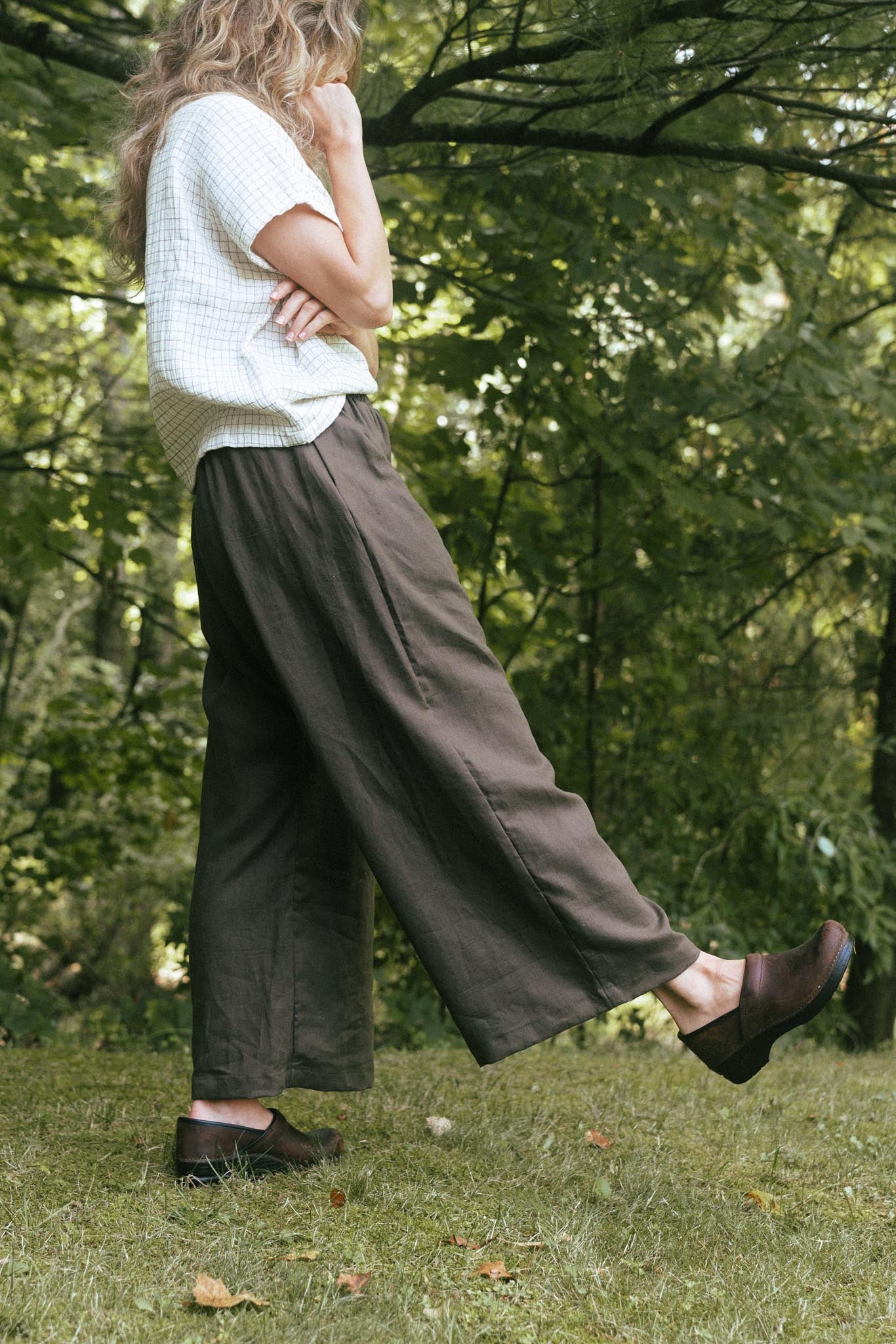 Weekend Pants (Updated) in Lichen