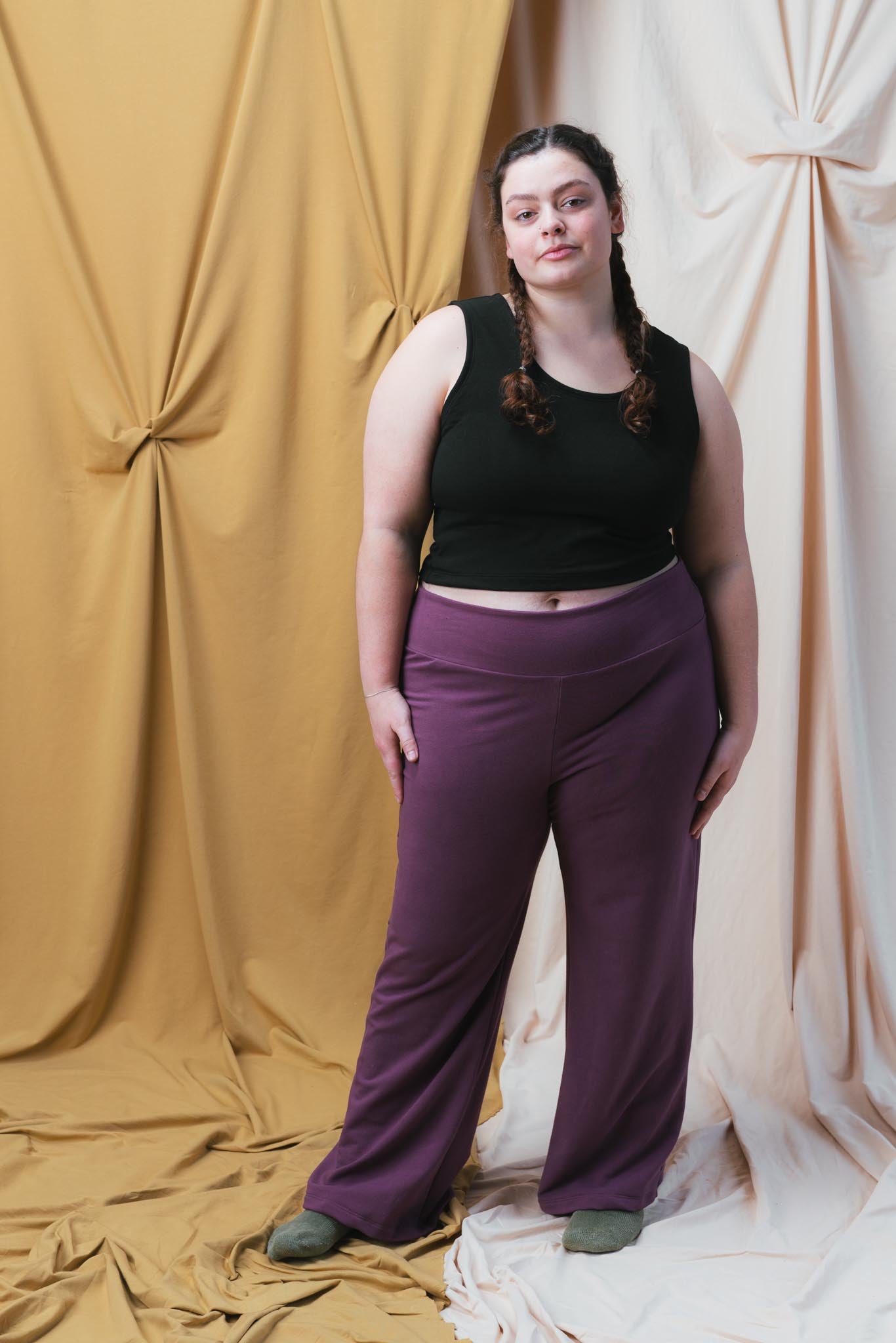 Eleanor Pants (Updated) in Plum