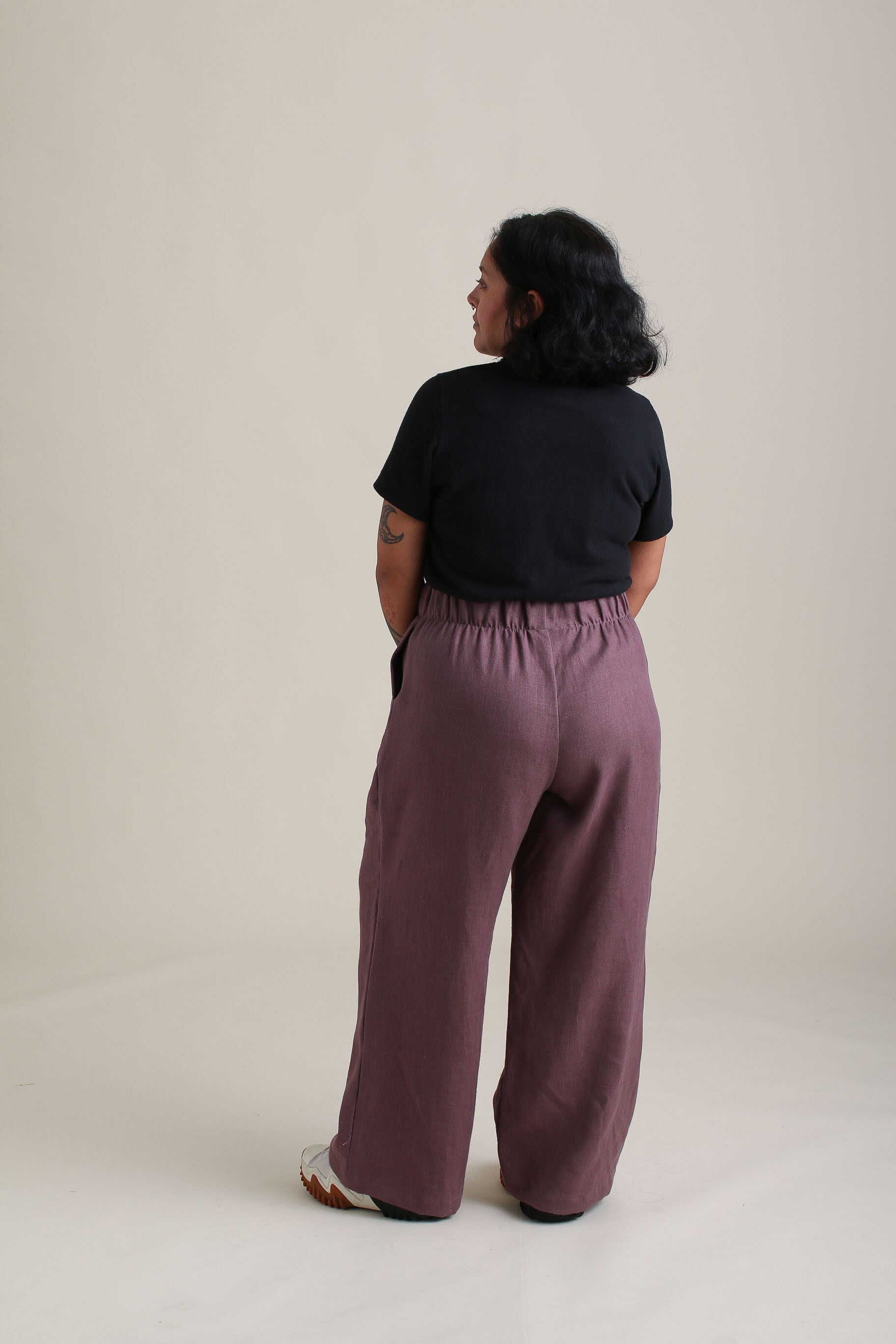 Esme is wearing a size XL.