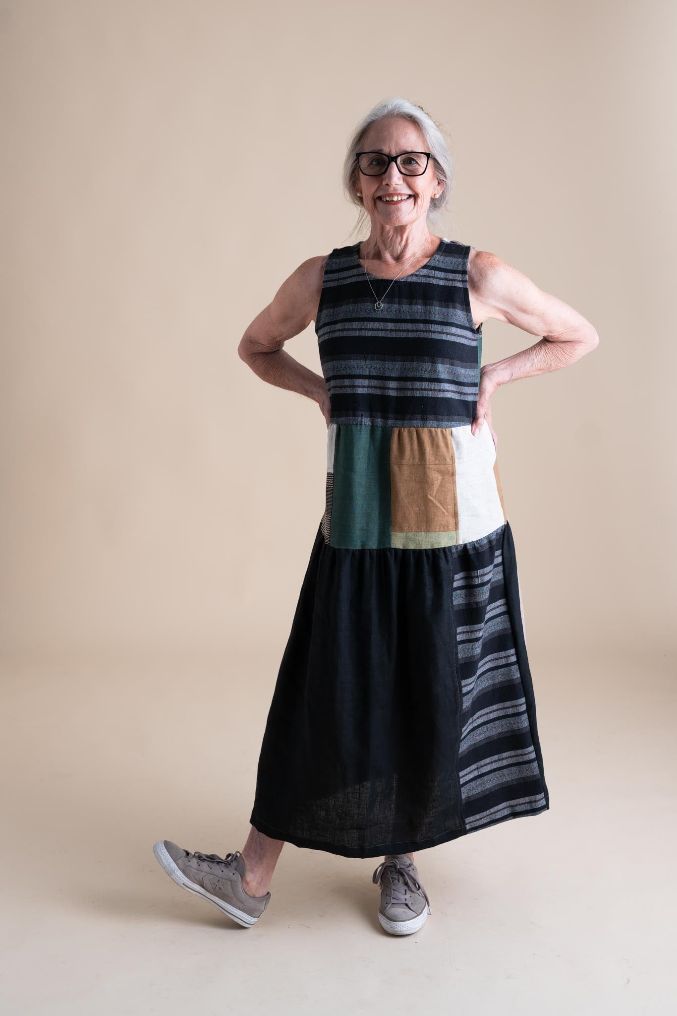 Brunch Dress XS in Patchwork