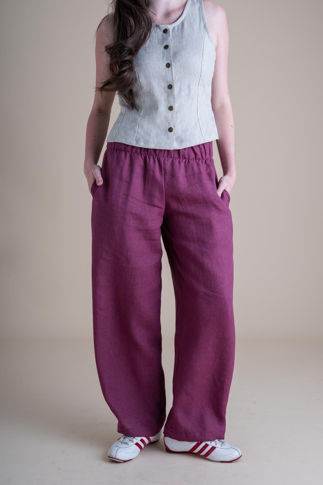 Crescent Moon Pants (Updated) in Orchid