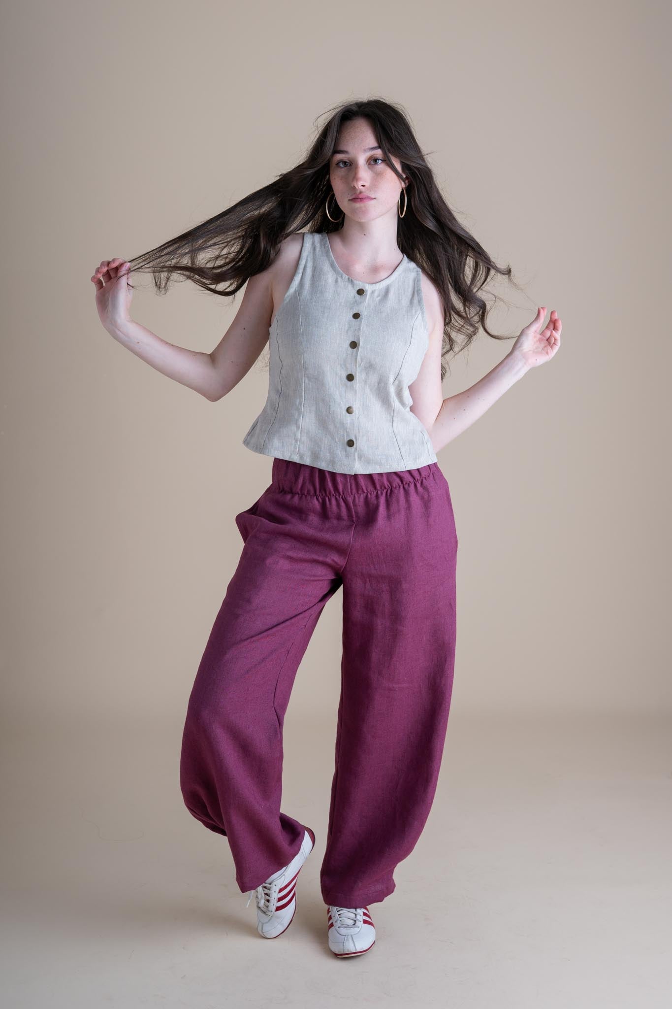 Crescent Moon Pants (Updated) in Orchid