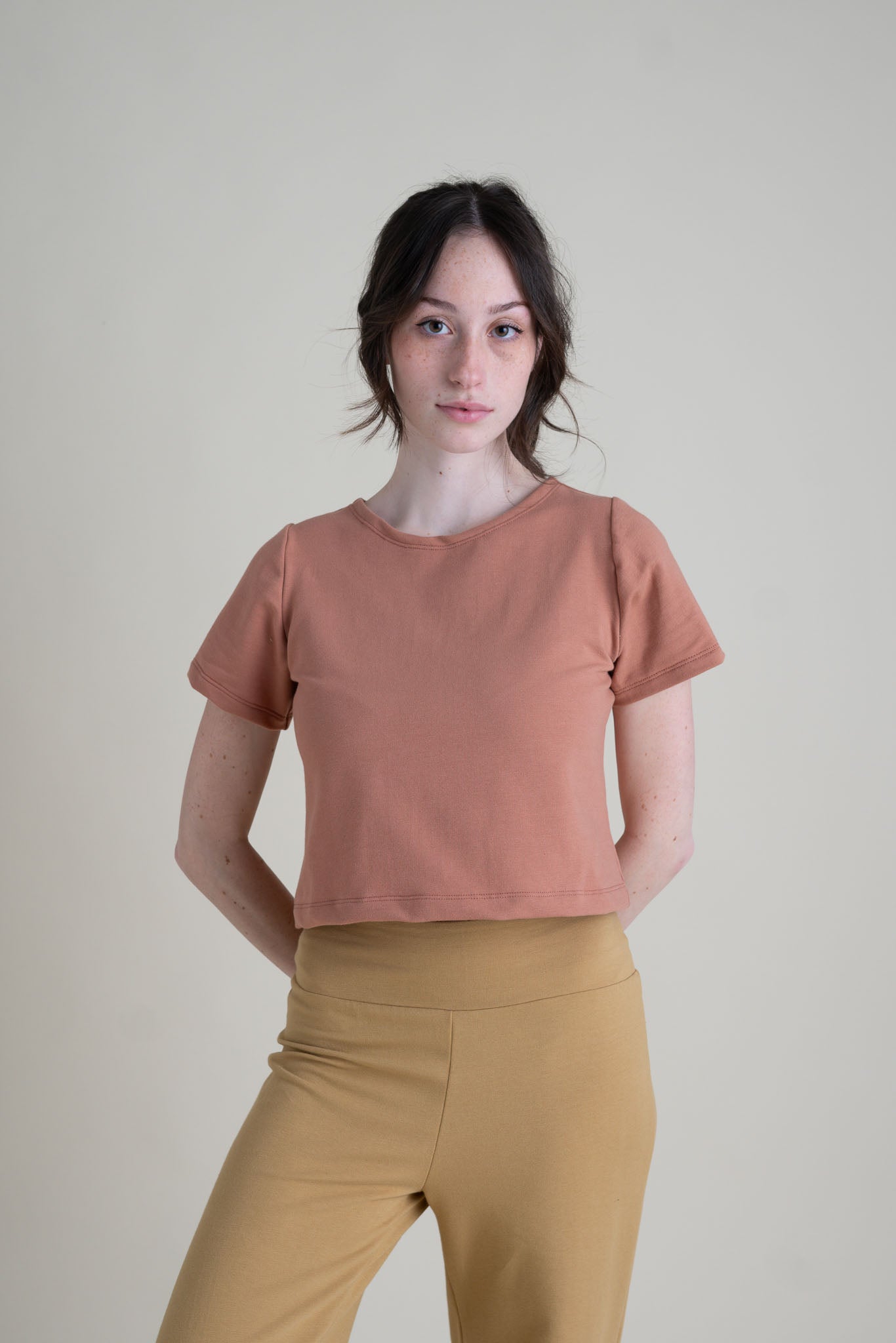 Eden Crop Tee in Macaron