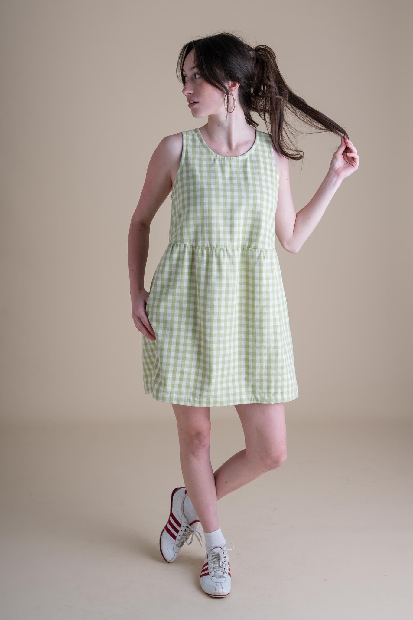 Sassafras Dress (Updated) in Honeydew