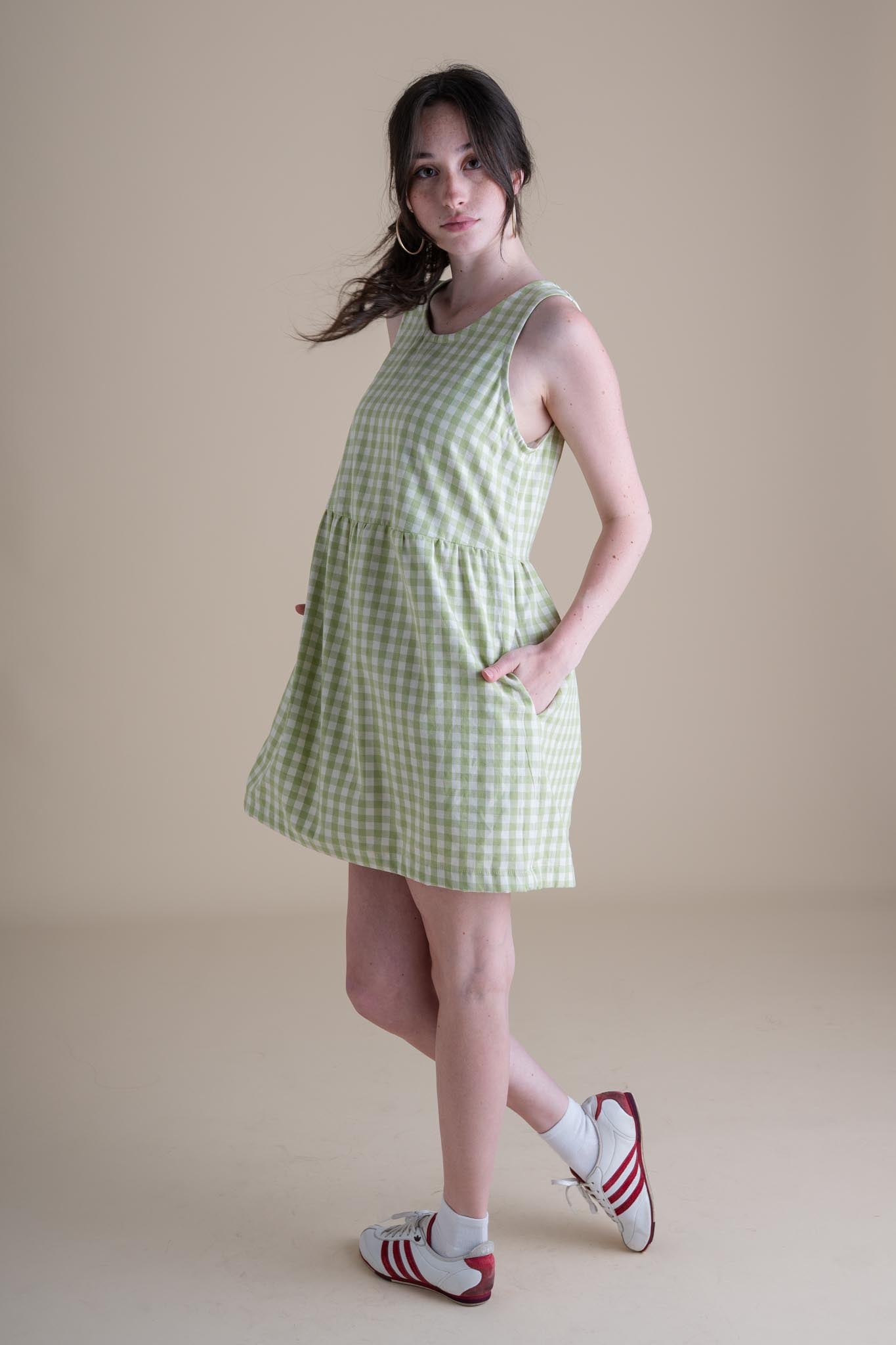 Sassafras Dress (Updated) in Honeydew