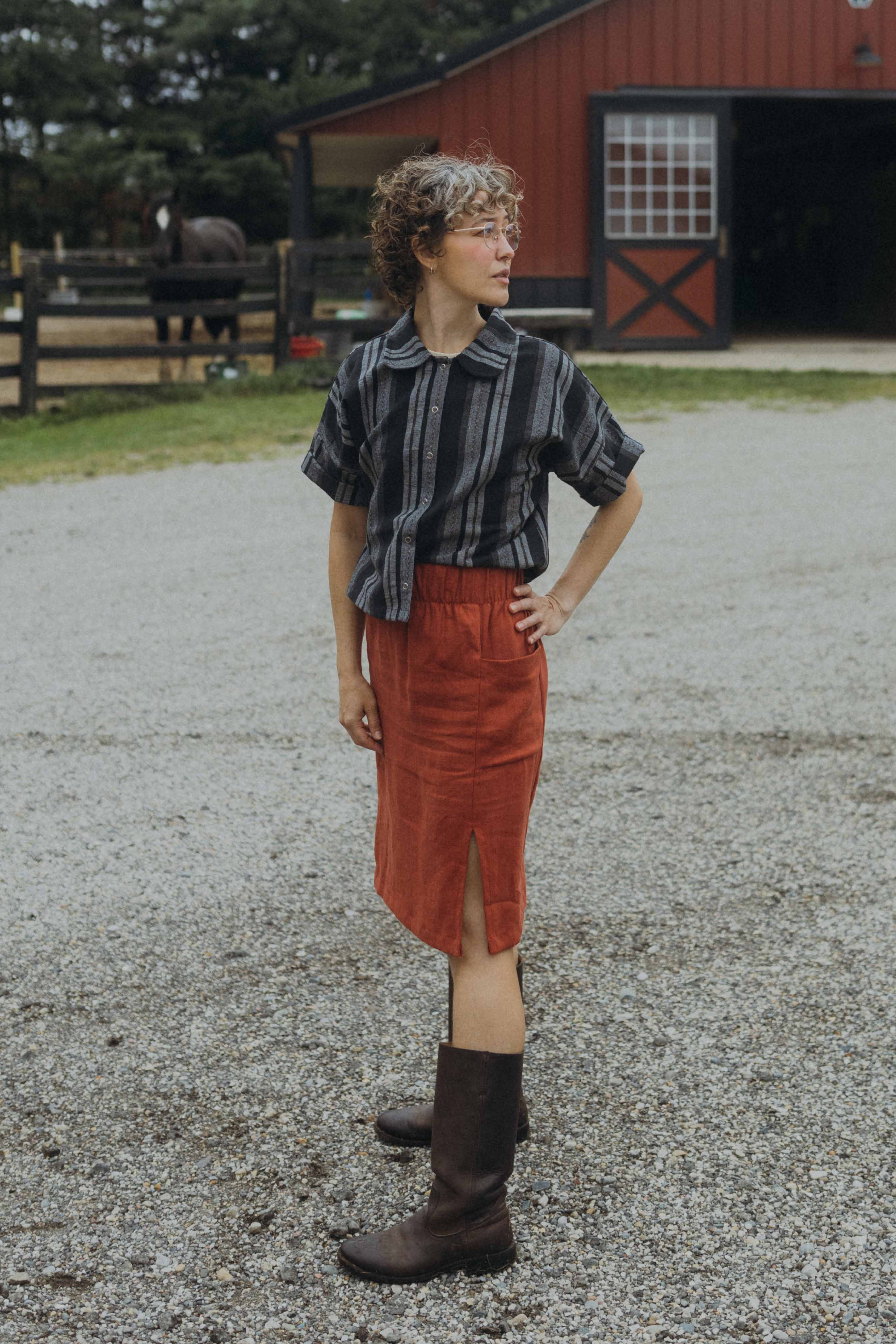 Cedar Skirt in Paprika