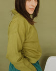Eryn is wearing a M top and L skirt. Her measurements are: Height 5'6" | Bust 34.5" | Waist 29" | Hip 40"
