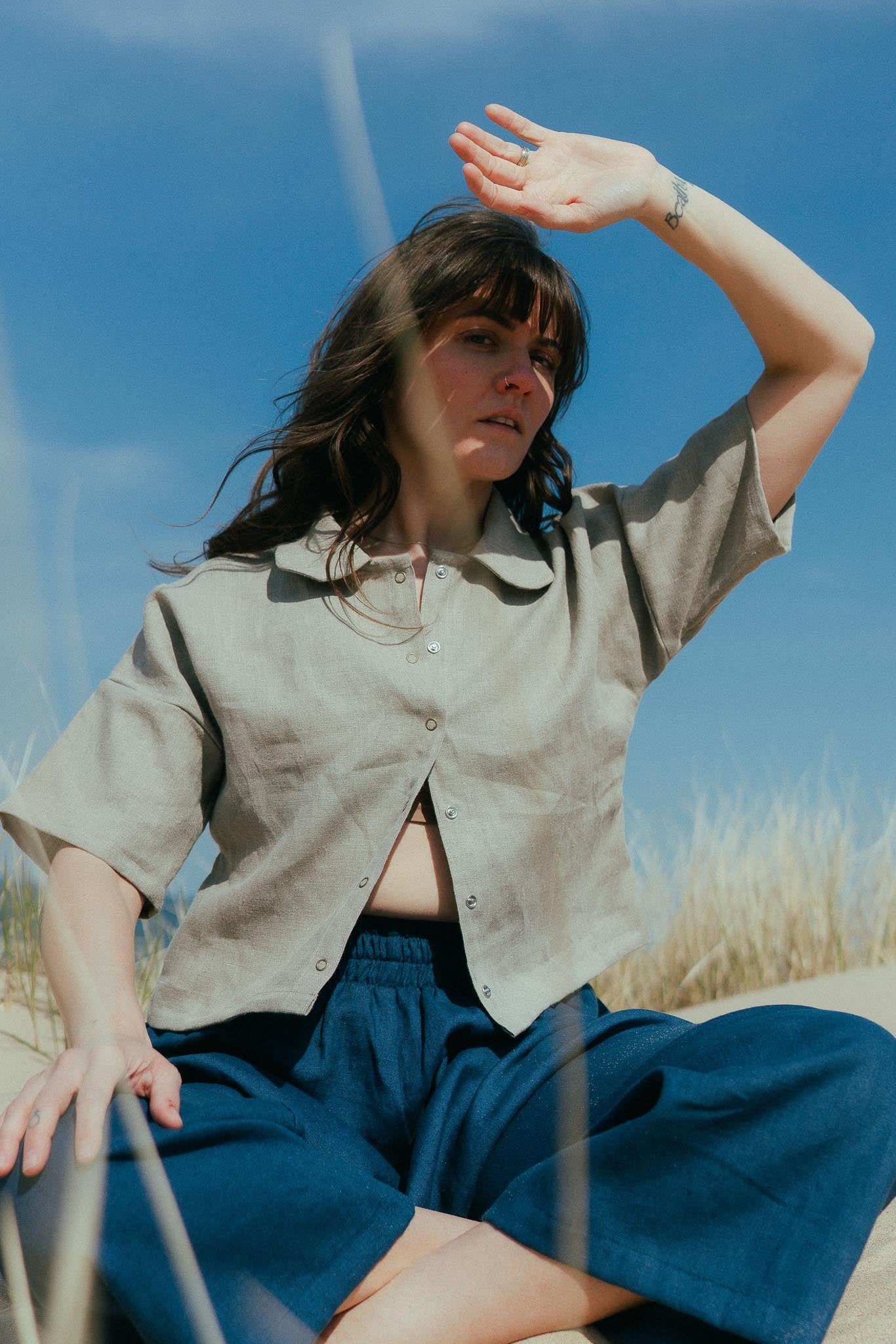 Samantha is wearing a size S.