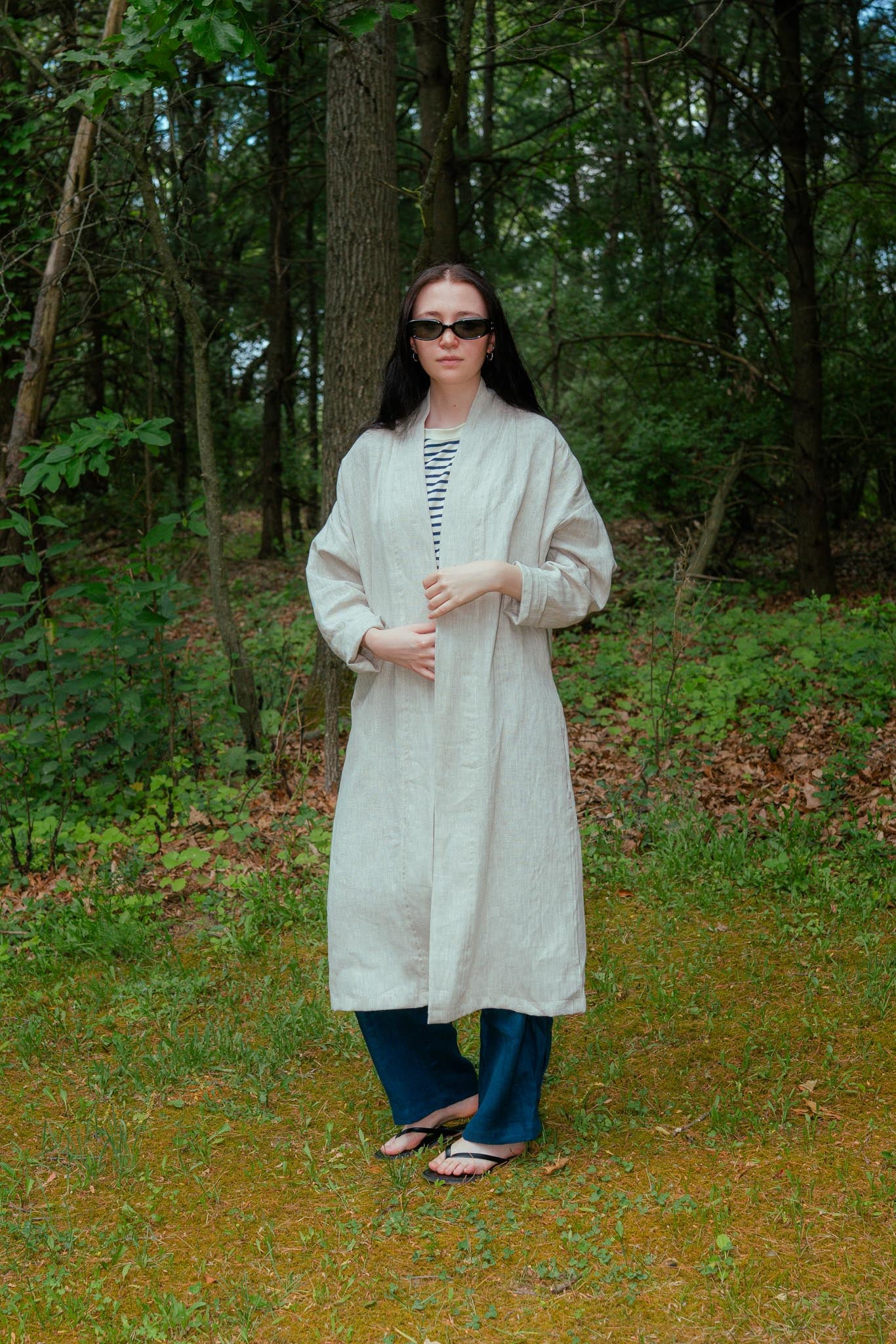 Mariela Duster in Sand Dollar