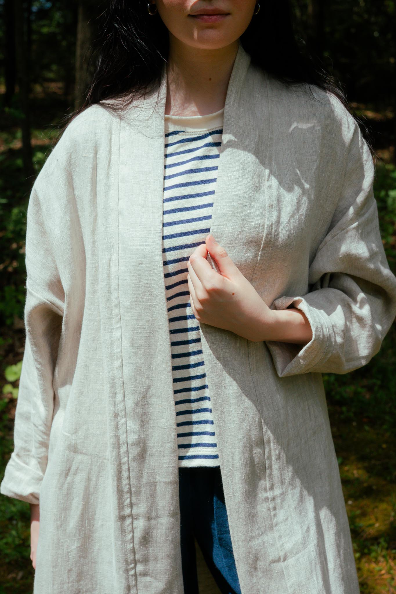 Mariela Duster in Sand Dollar