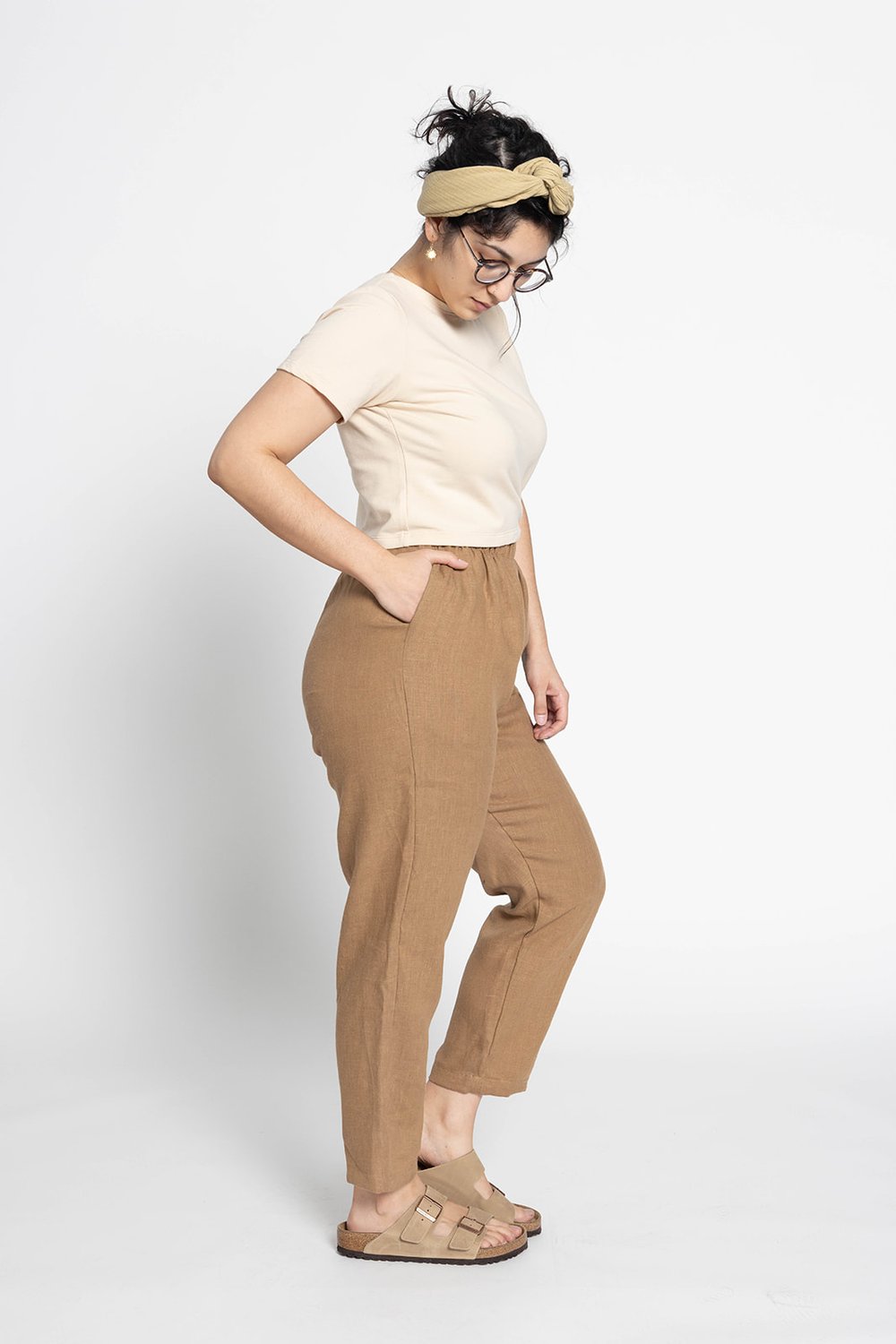 ATTEMPT STEREOSCOPI CDYED PANTS/BROWN
