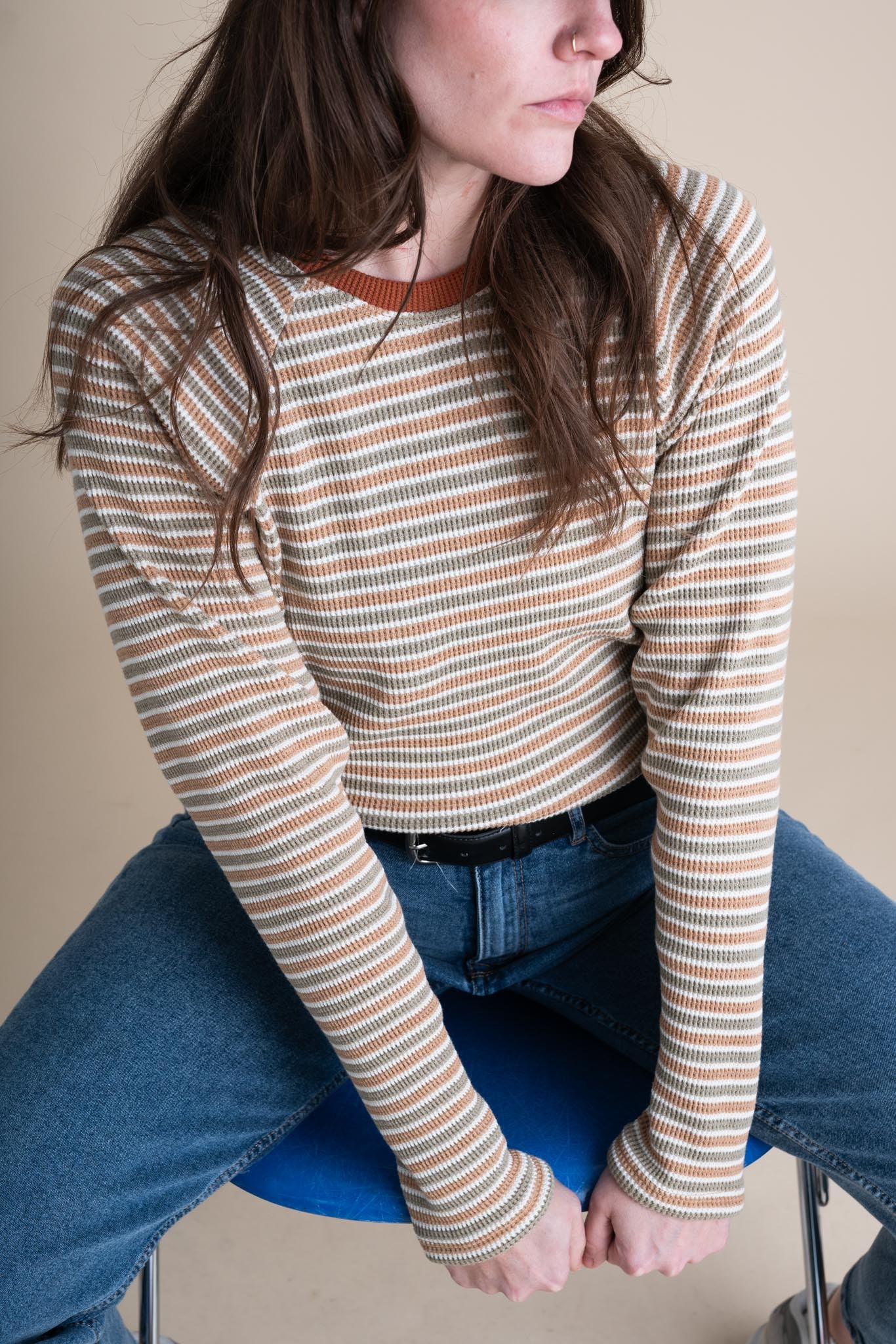 Union Top in Desert Stripe