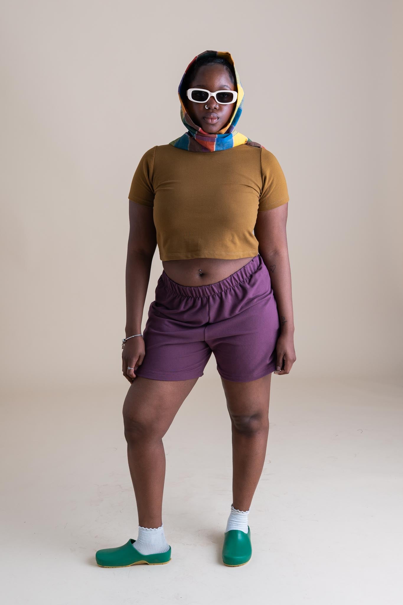 Jayne Shorts in Plum