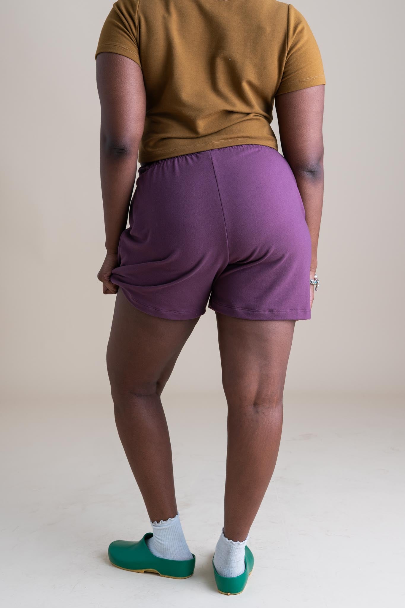 Jayne Shorts in Plum