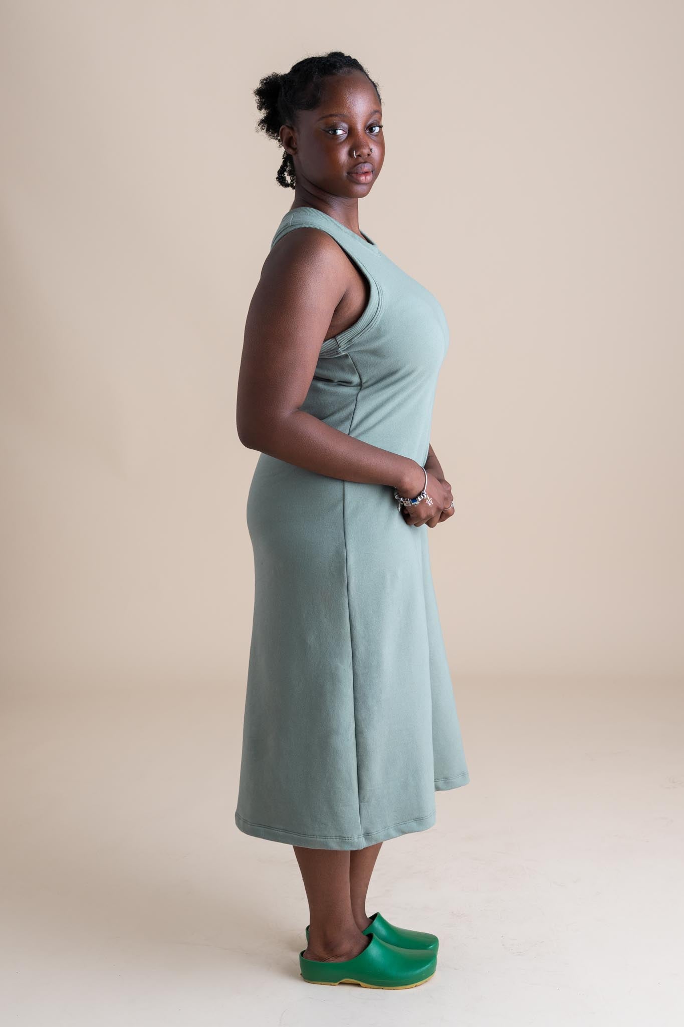 Serena Dress in Pistachio