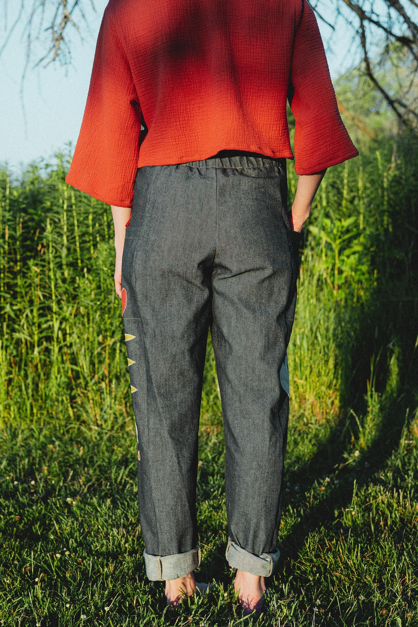Cinema Pants in Red Hat Creative