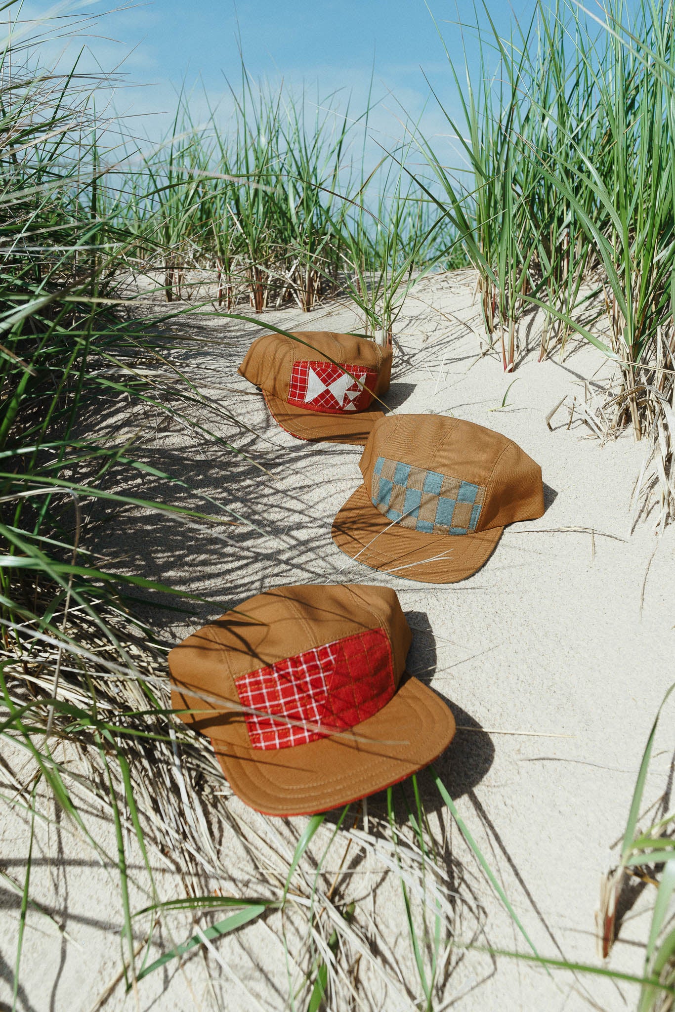 Quilted Camp Hat by Sundew Sewing in Sand Dollar