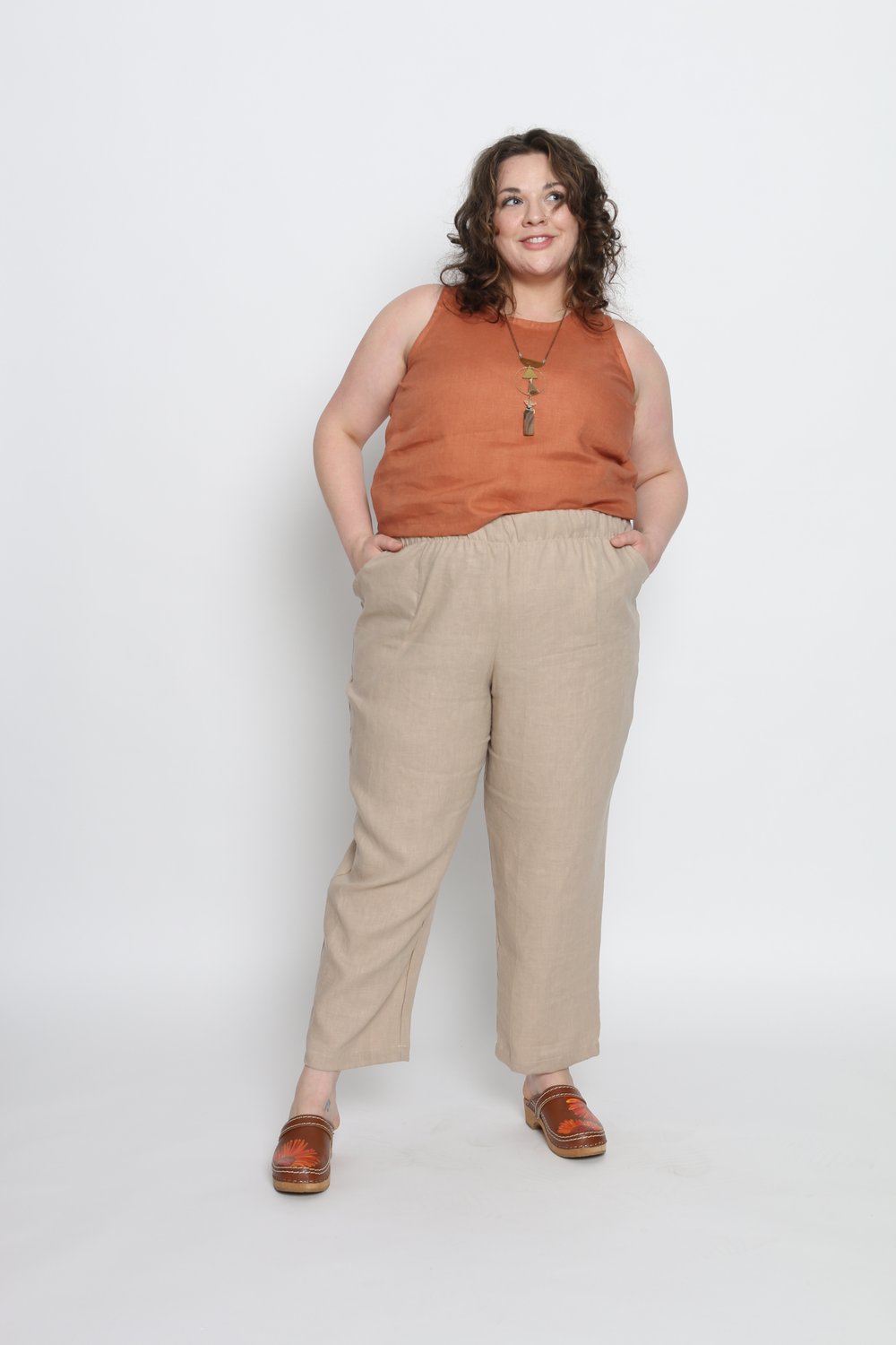 Amber is wearing an XL. Her measurements are: Height 5&#39;7&quot; | Bust 49&quot; | Waist 47&quot; | Hip 53&quot;
