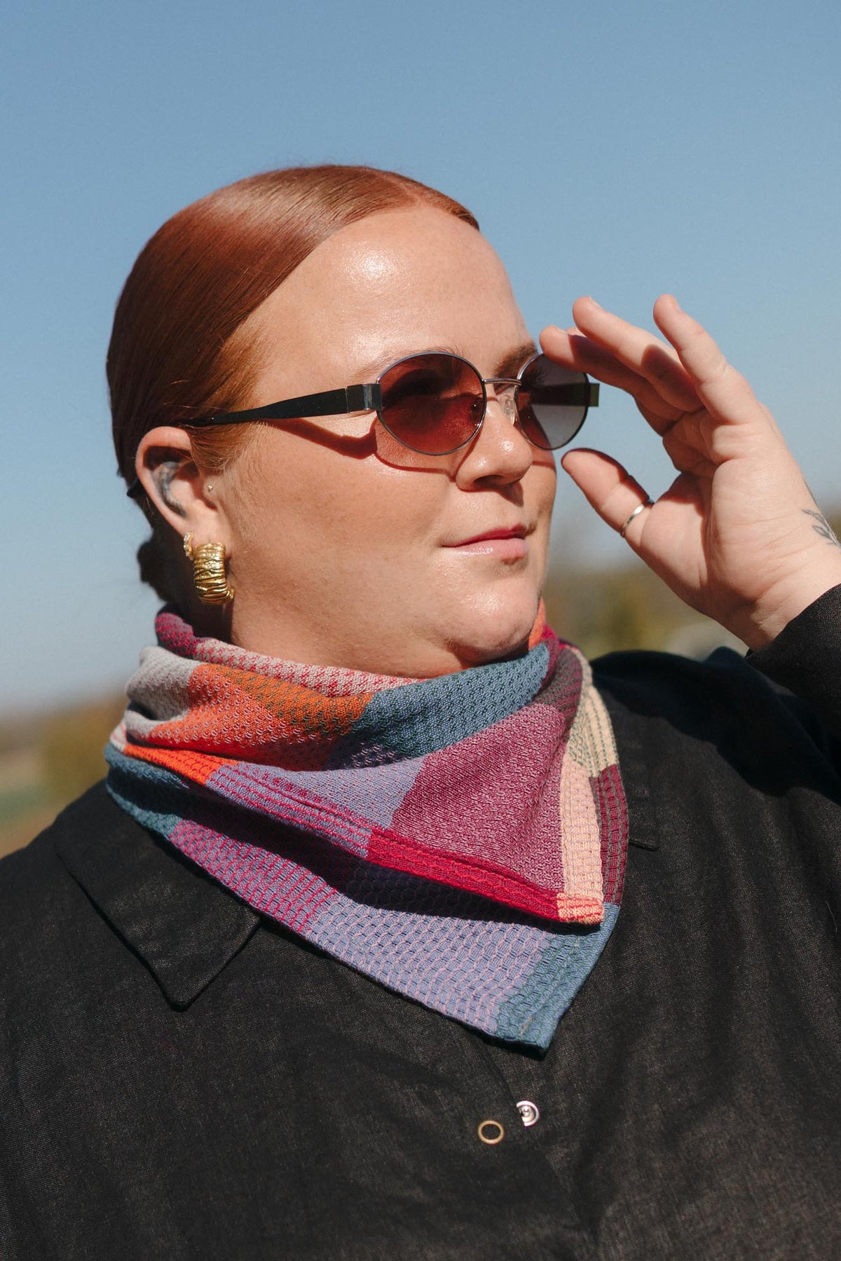 Scarf in Sangria