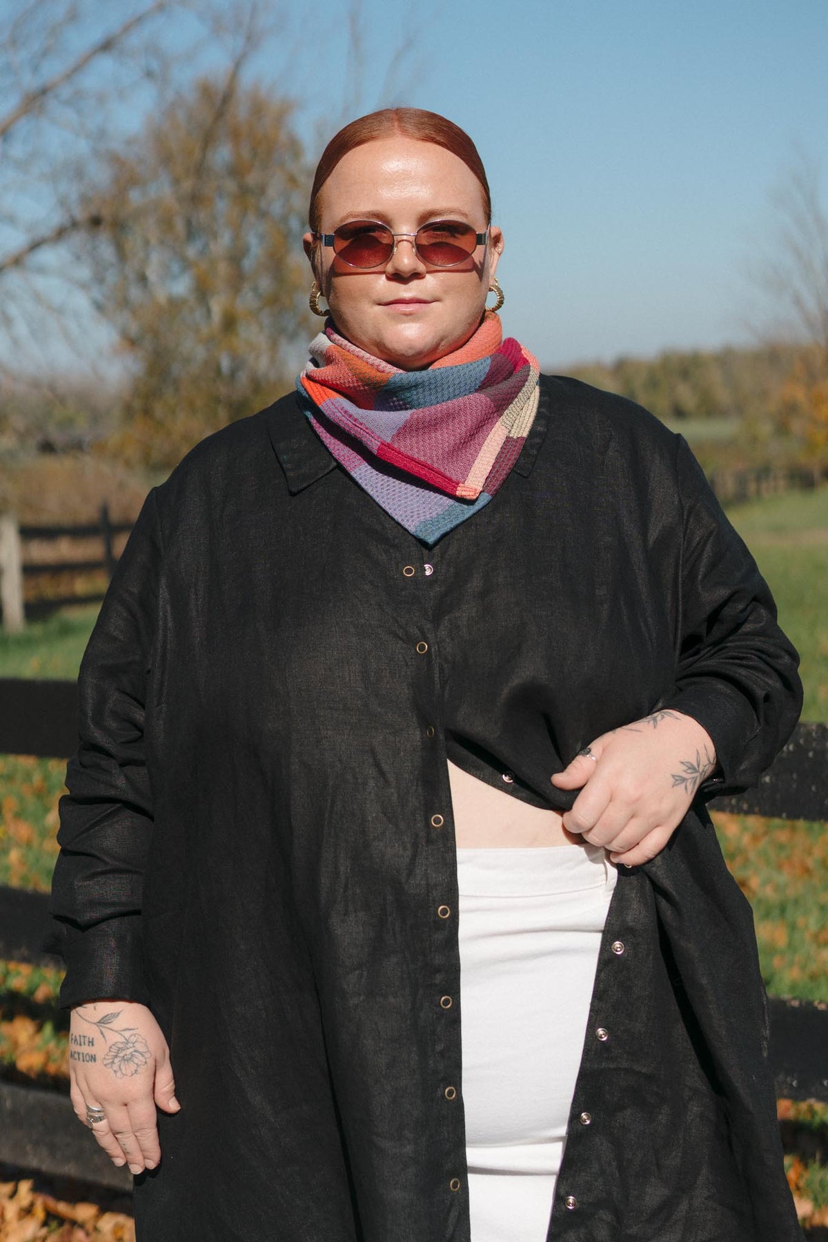 Scarf in Sangria
