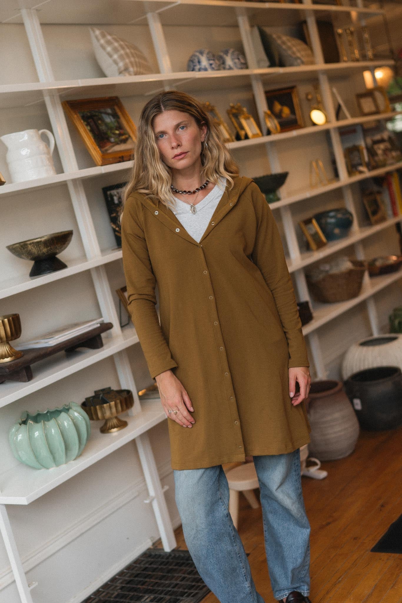 Amelia Cardigan in Almond