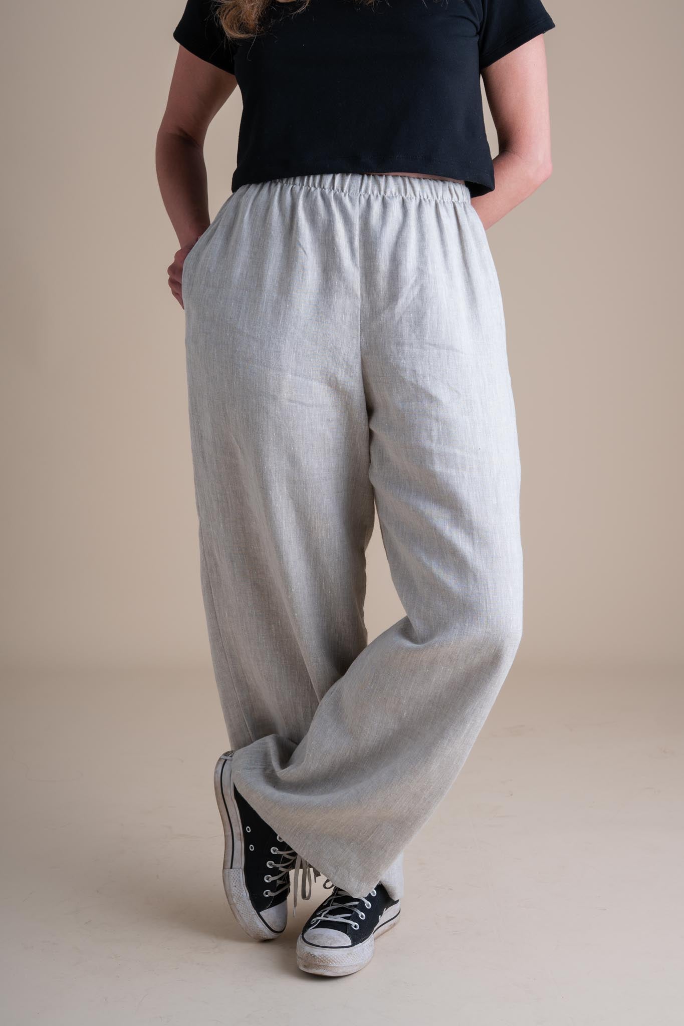 Audra is wearing a size L 29"