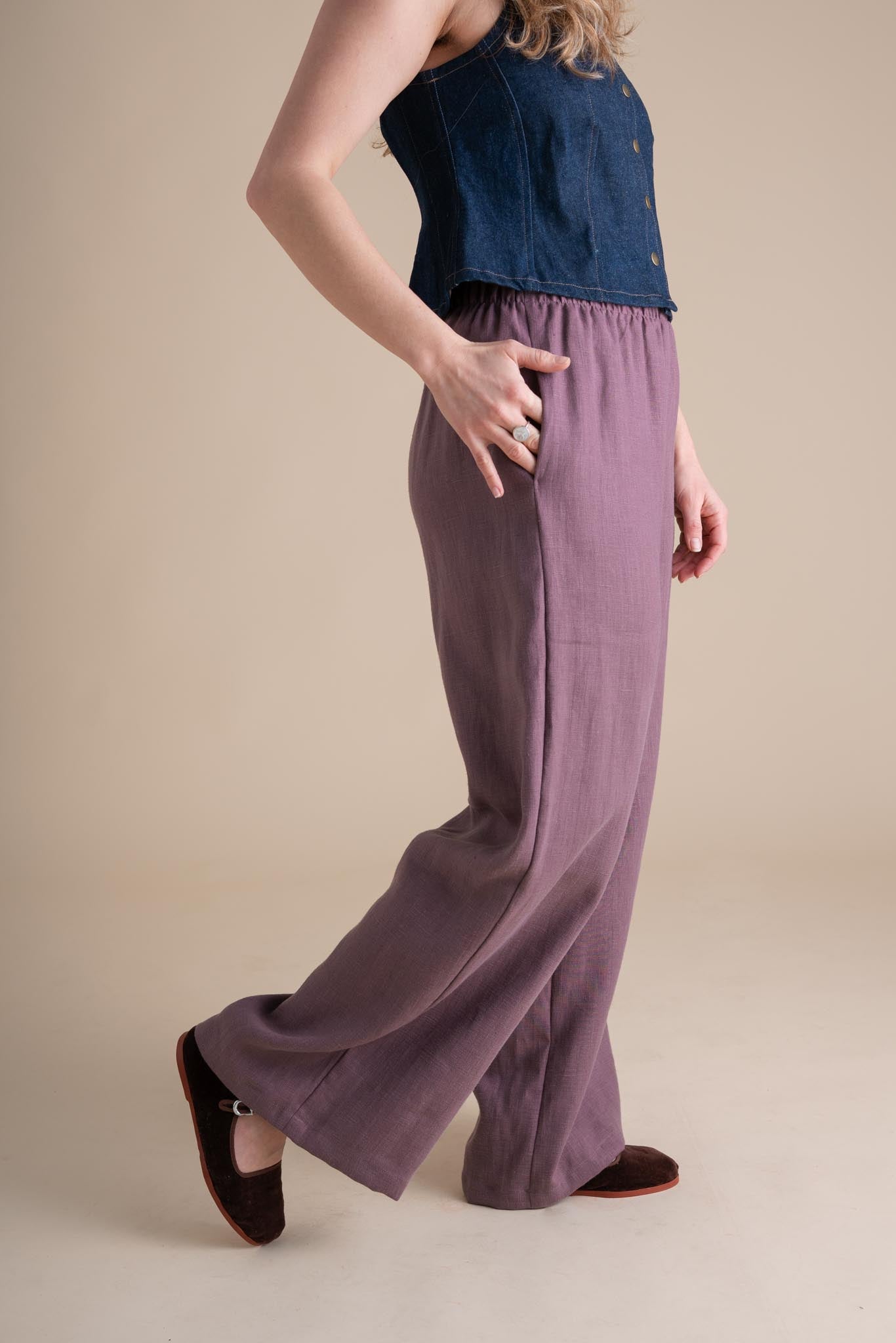 Elaina Pants (Updated) in Thistle