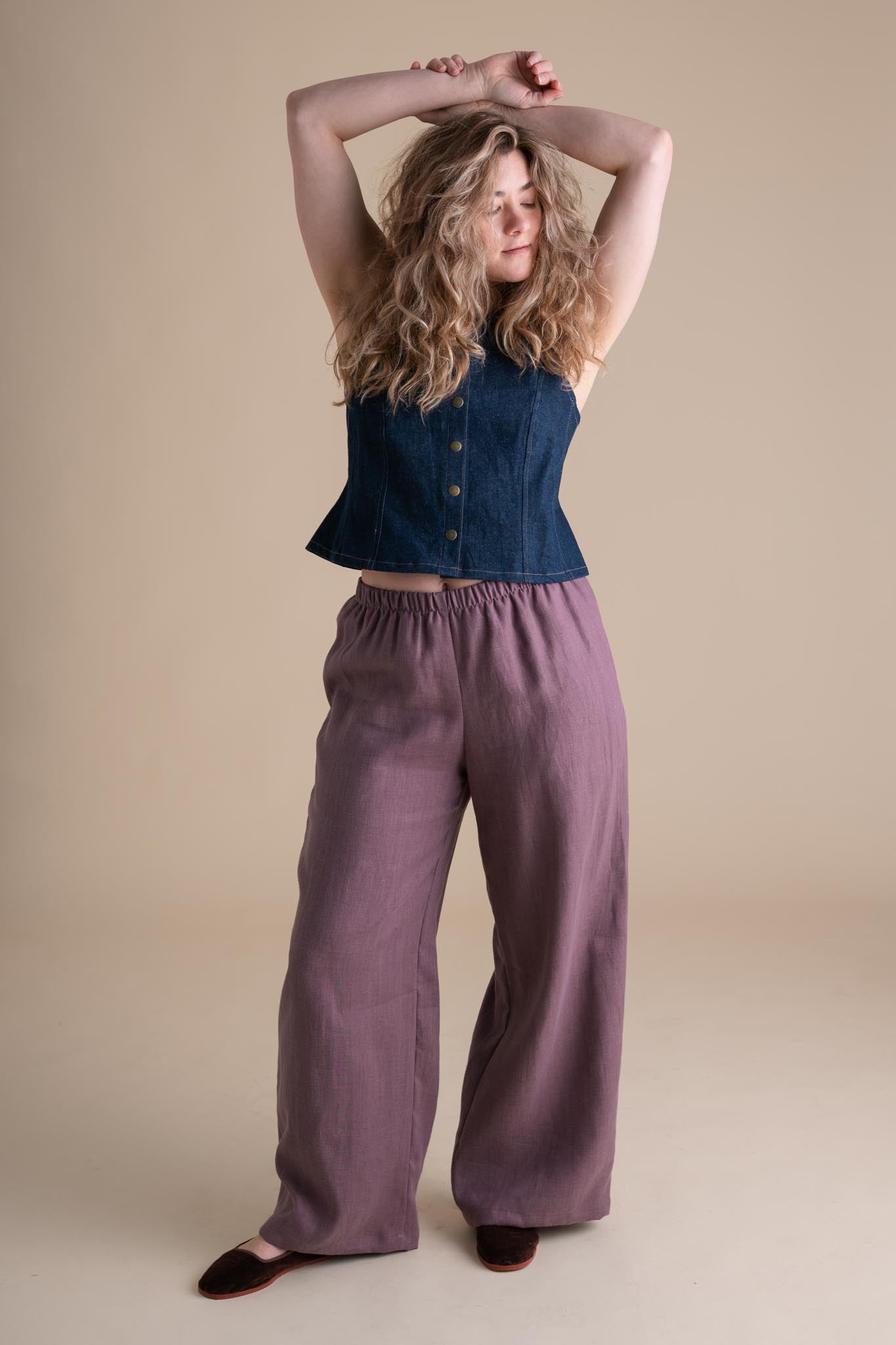 Elaina Pants (Updated) in Thistle