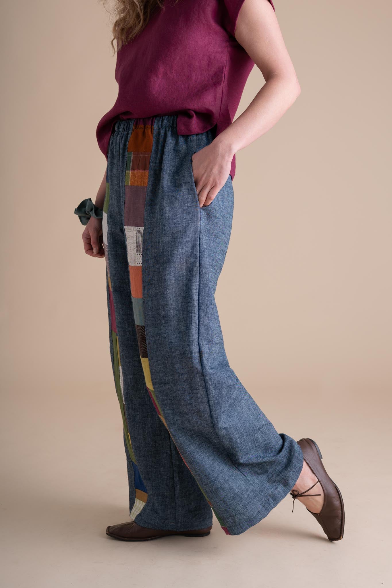 Joystripe Pants in Indigo Chambray