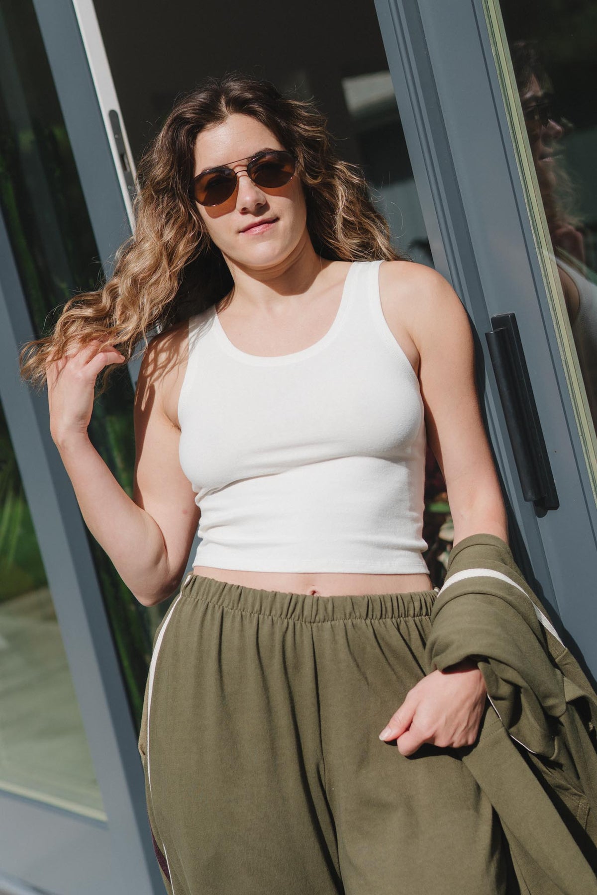 Crop Tank in Natural