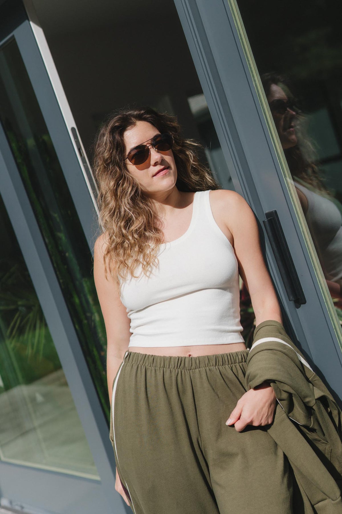 Crop Tank in Natural