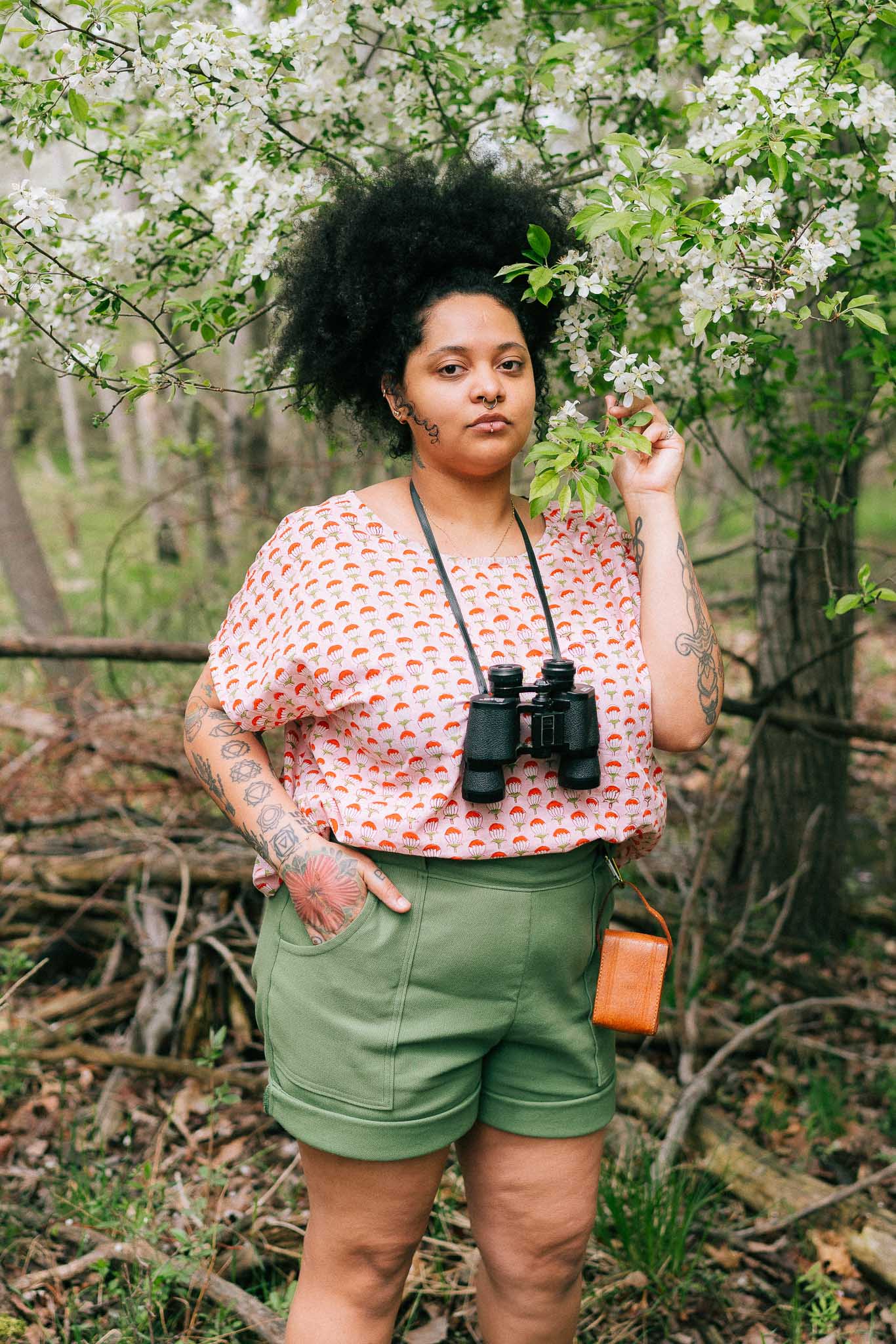 Gardenia Shorts in Leaf Green