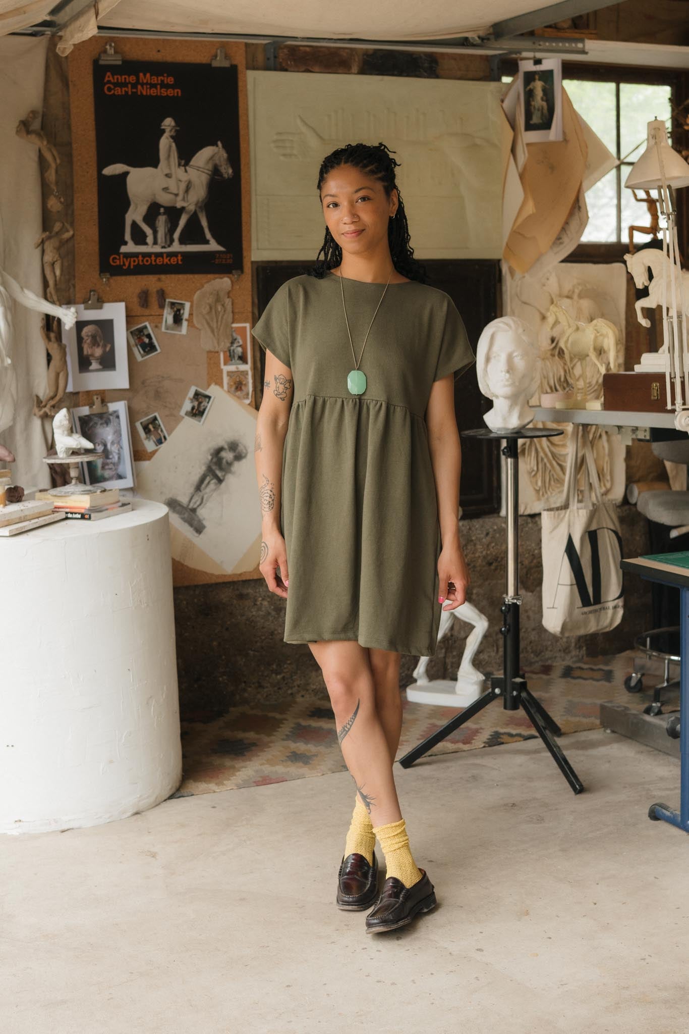 Porch Dress (Updated) in Patina