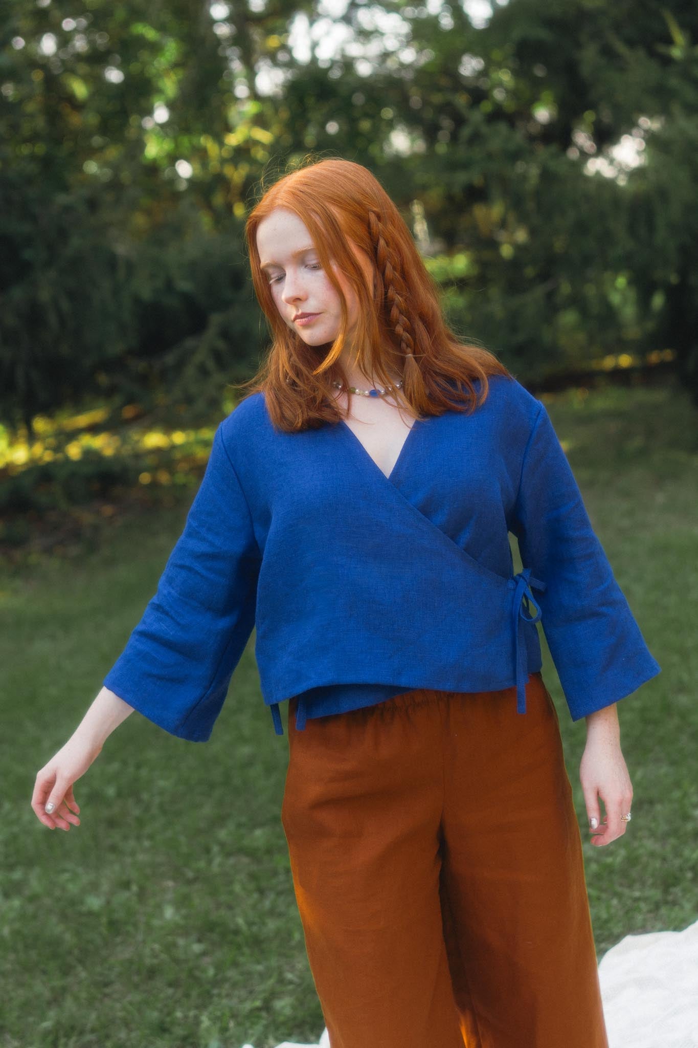 Artemis Top in Kingfisher Blue