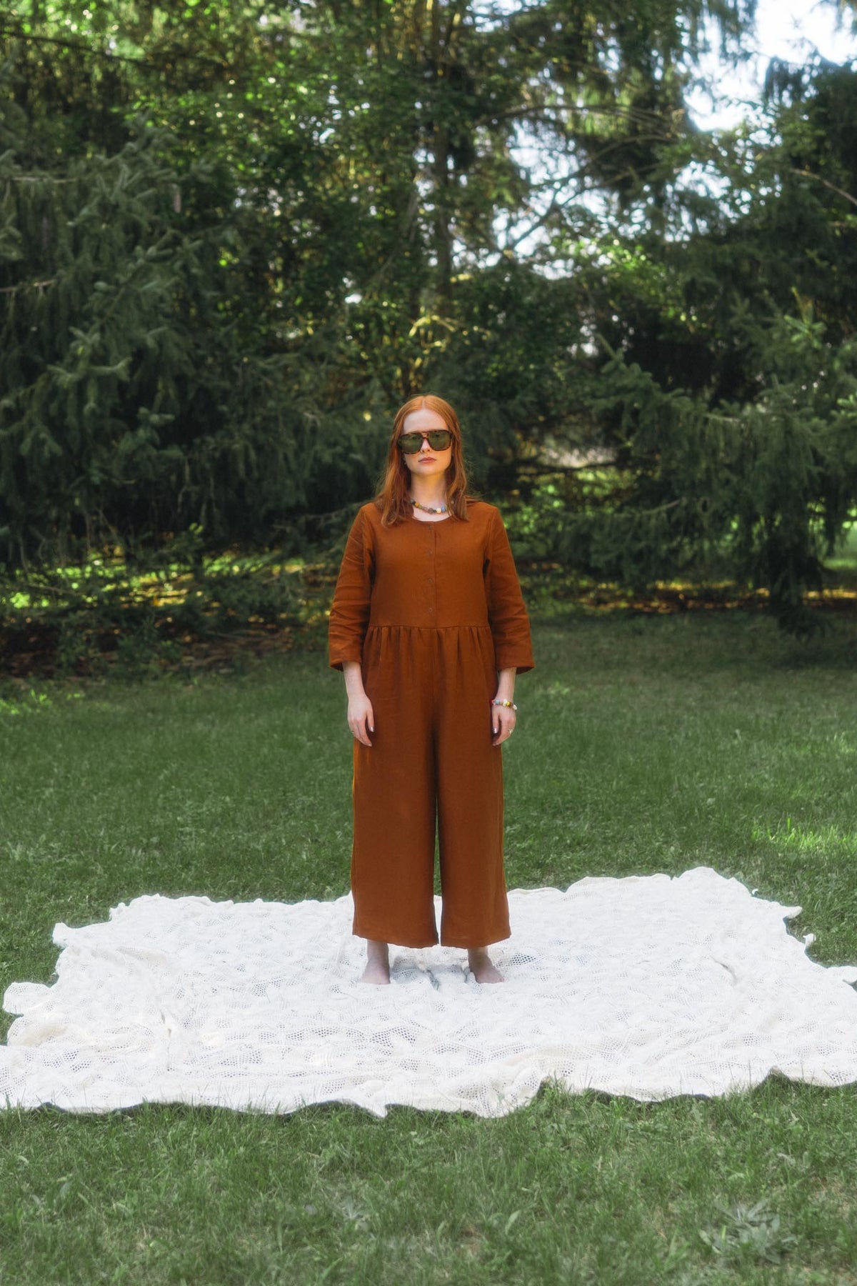 Ranch Jumpsuit (Updated) in Rust