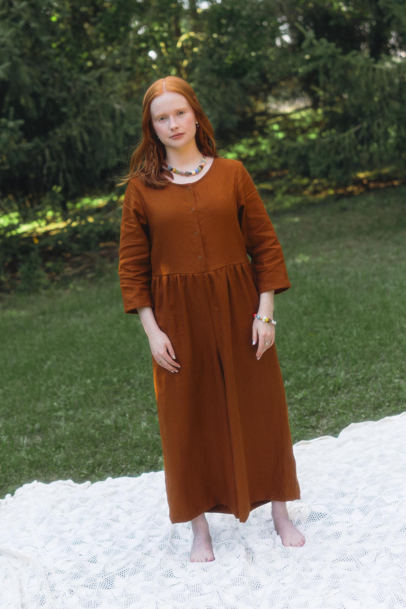 Ranch Jumpsuit (Updated) in Rust