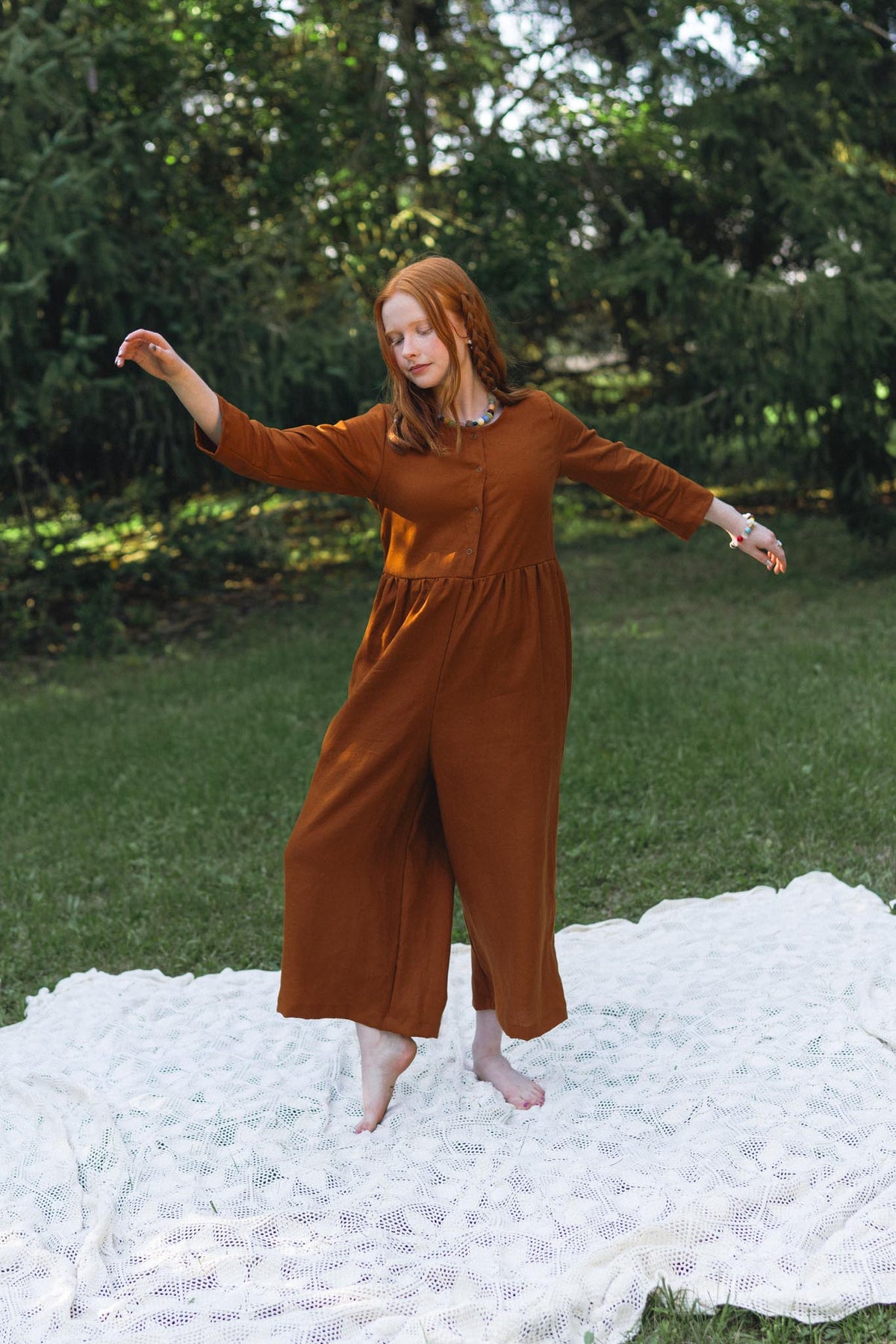 Ranch Jumpsuit (Updated) in Rust