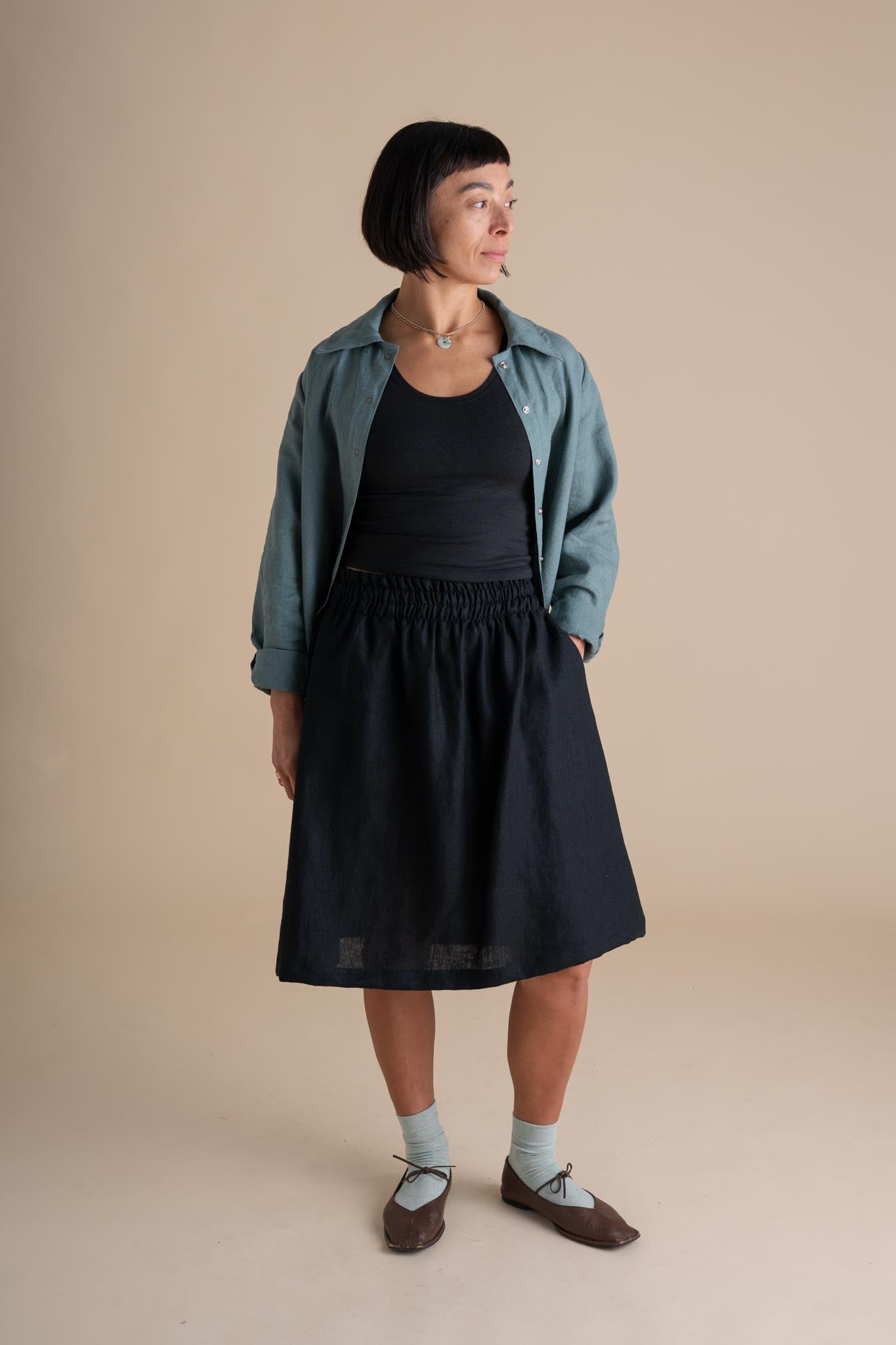 Afternoon Skirt (Updated) in Black