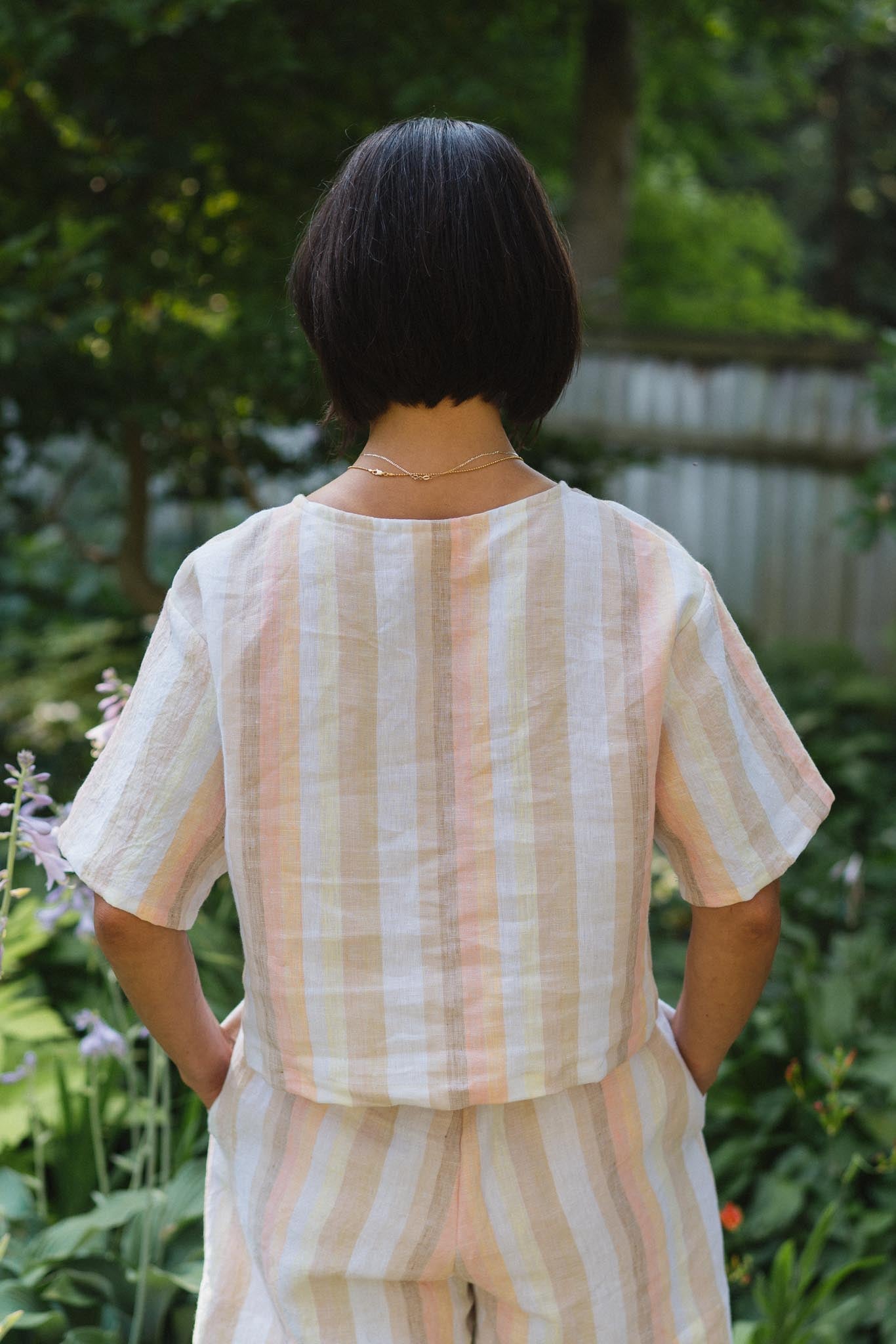 Chloe Tee (Updated) in Desert Stripe