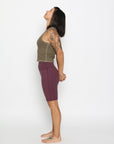 Christa is wearing a size S top and bottom. Her measurements are: Height 5'5" | Bust 34" | Waist 27" | Hip 37"