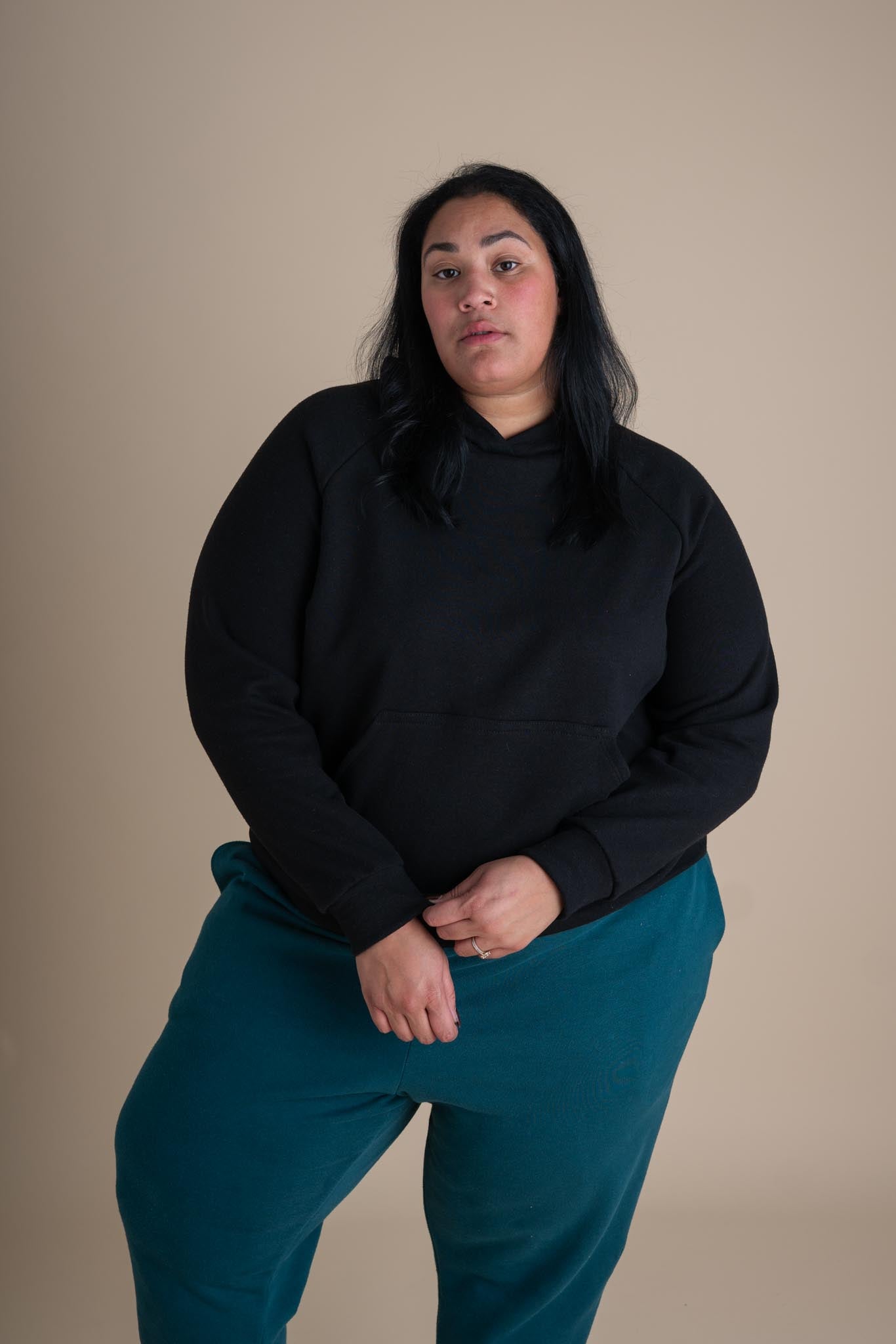 Larissa is wearing a size 3 Full Length.