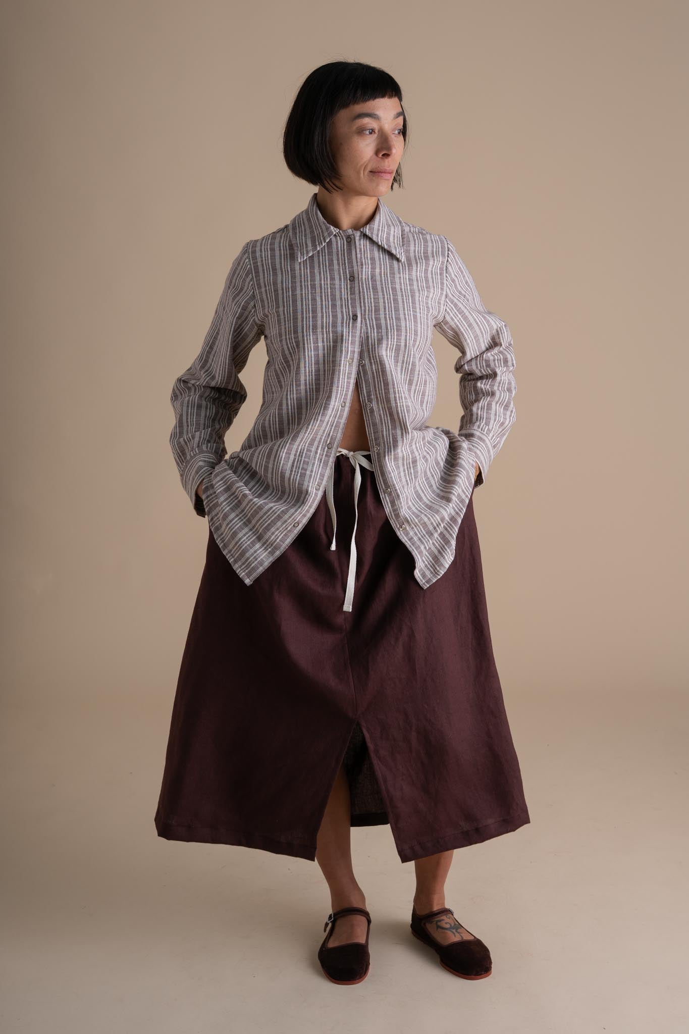 Esme Skirt (Updated) in Mulberry