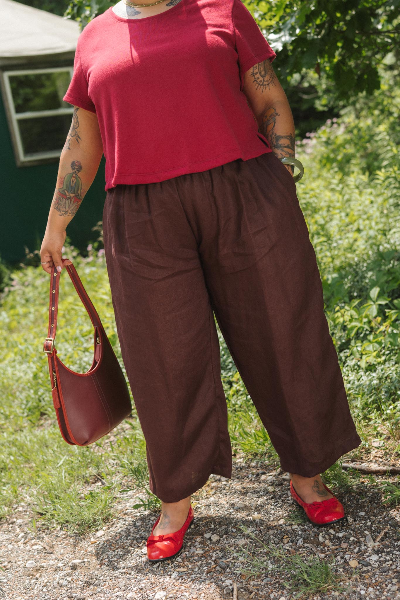 Weekend Pants (Updated) in Mulberry