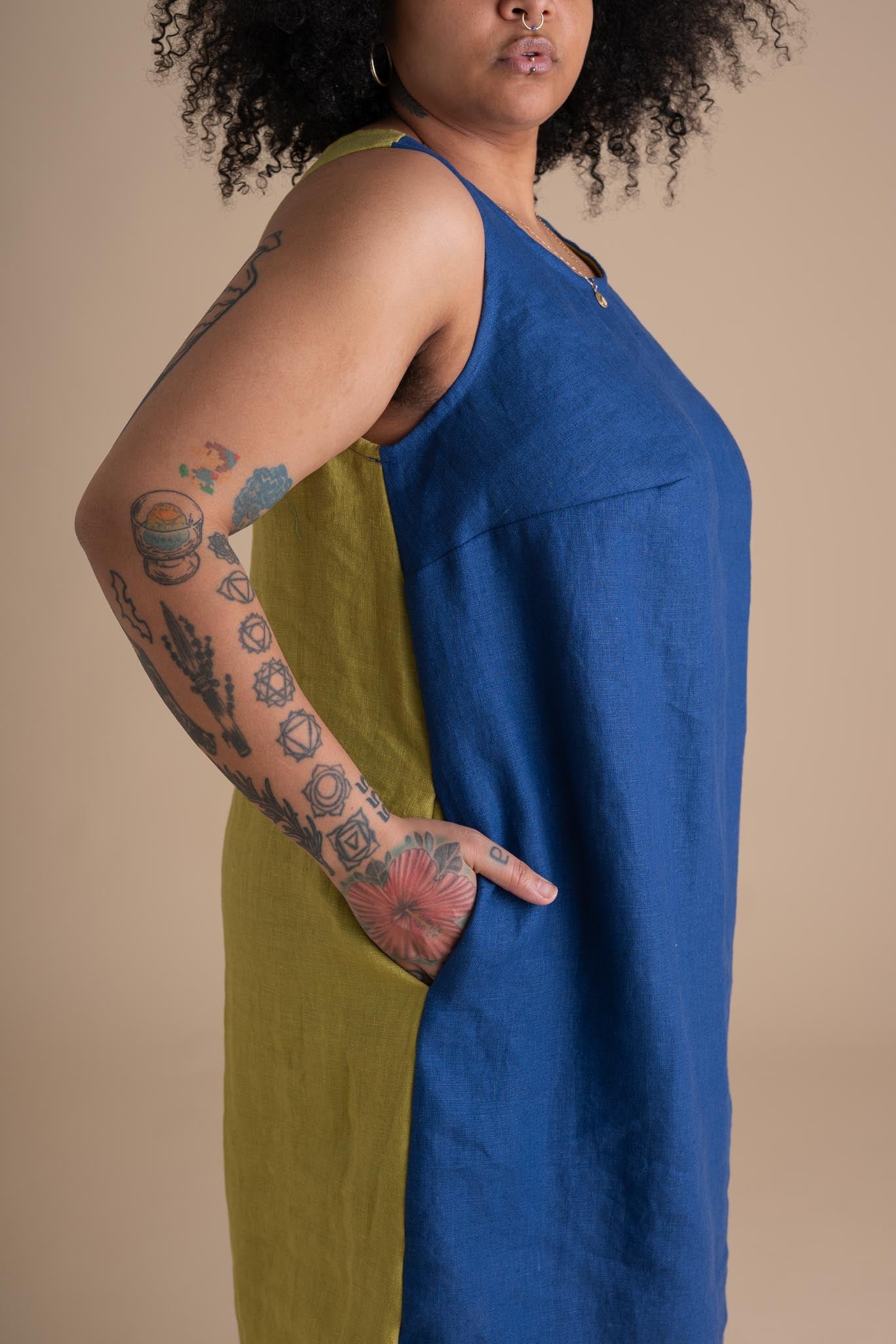 Field Dress (Updated) in Kingfisher Citrus