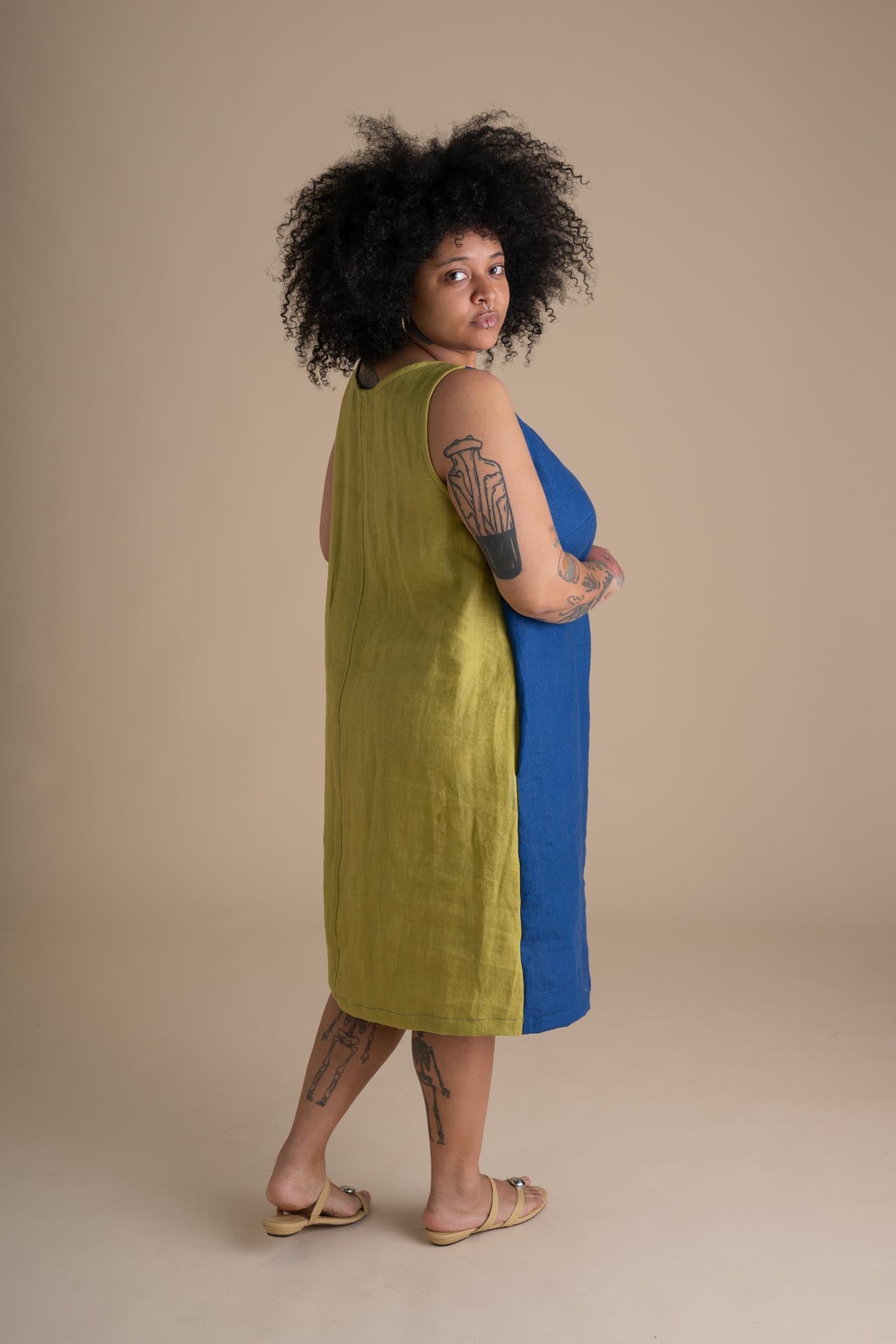 Field Dress (Updated) in Kingfisher Citrus