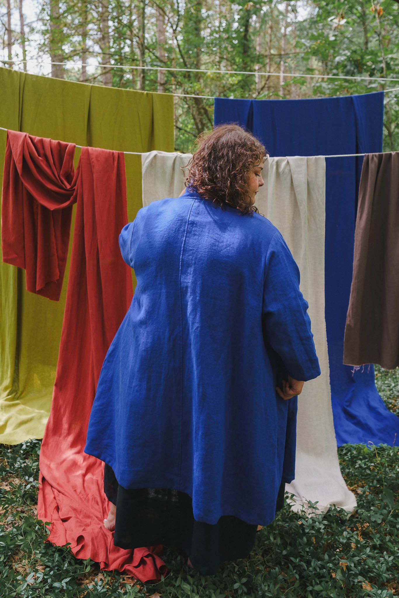Mariela Duster in Kingfisher Blue