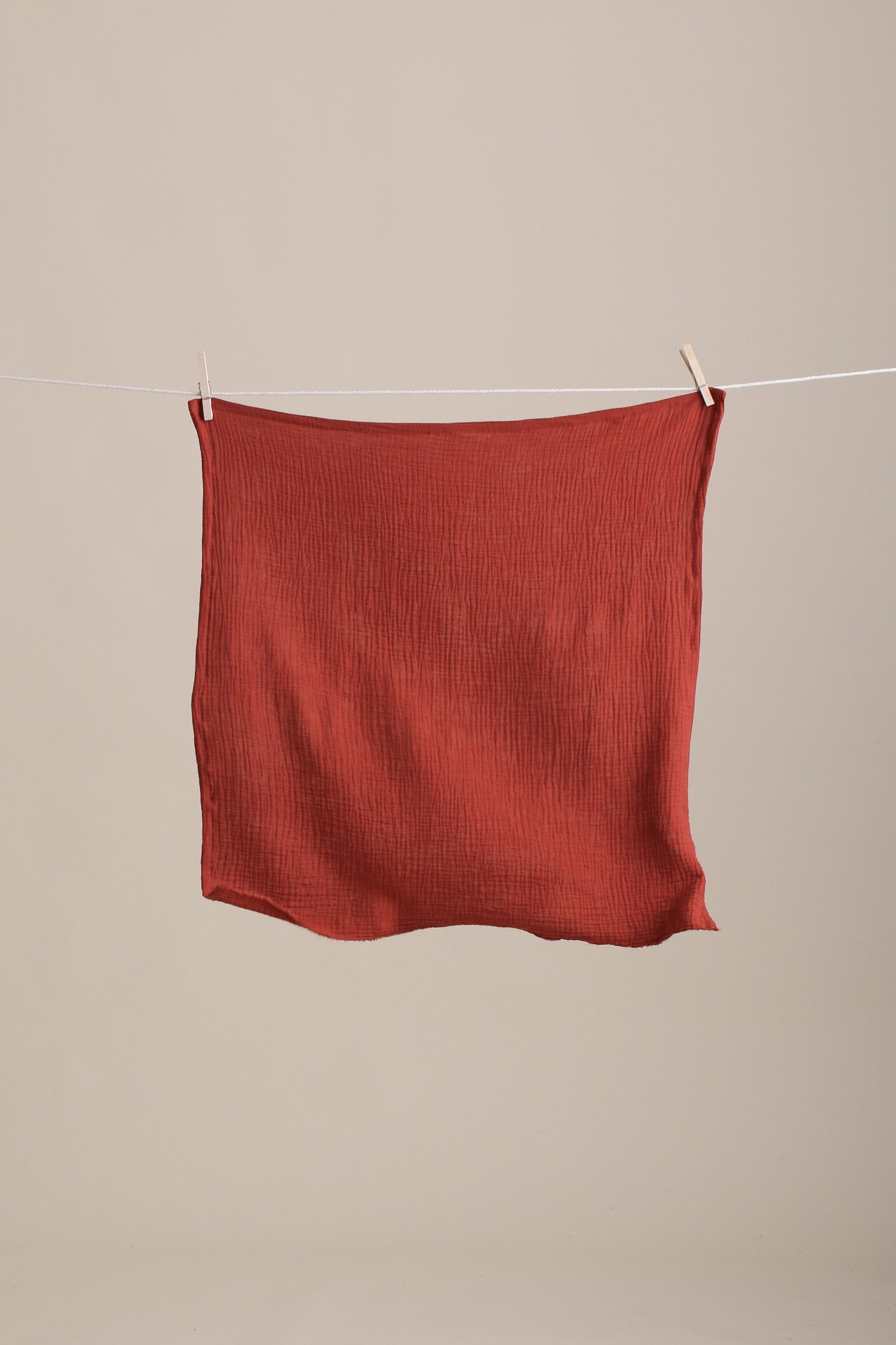 Organic Gauze Bandana in Saffron